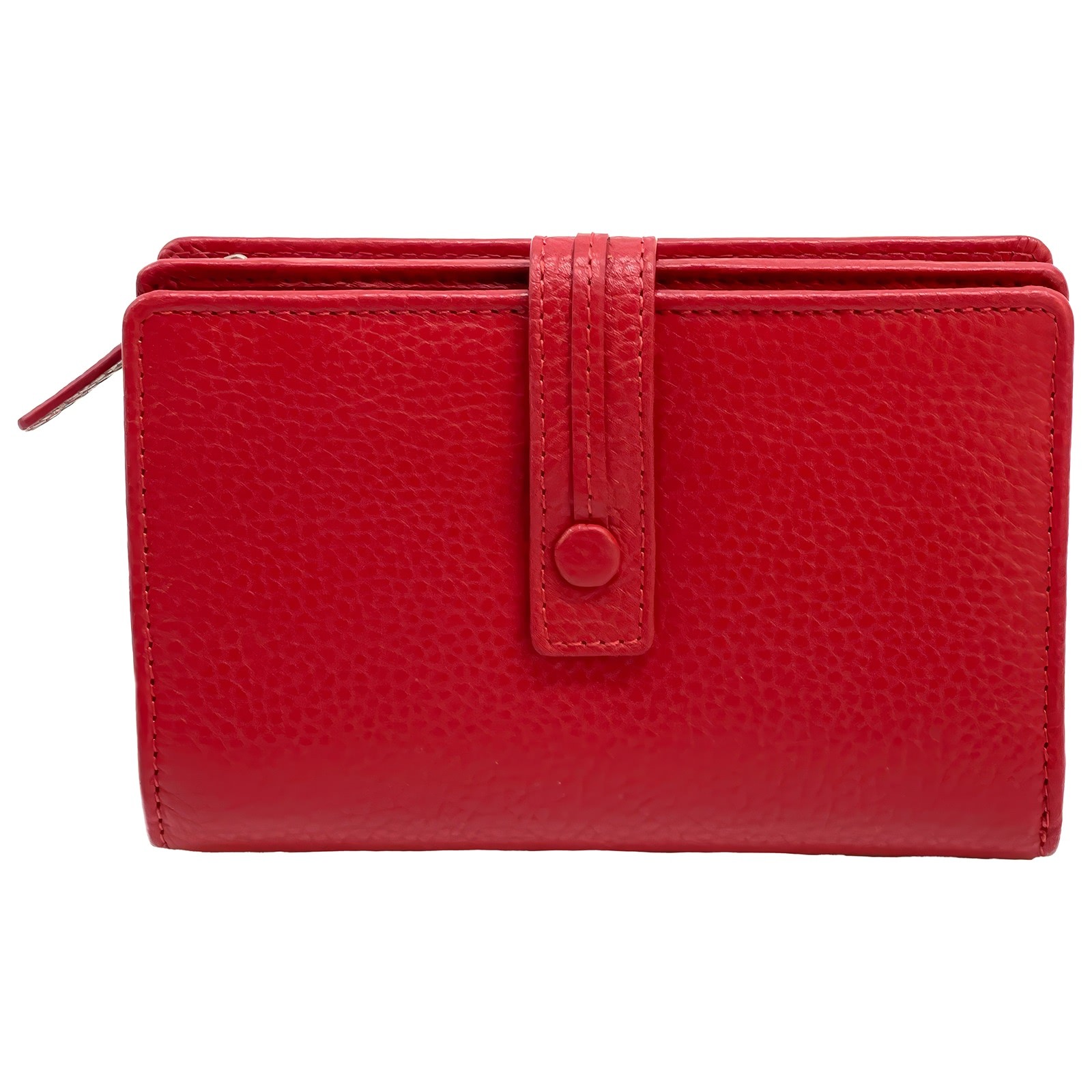 Florence Damen-Portemonnaie groß rot Echtleder Geldbörse OPF104R3