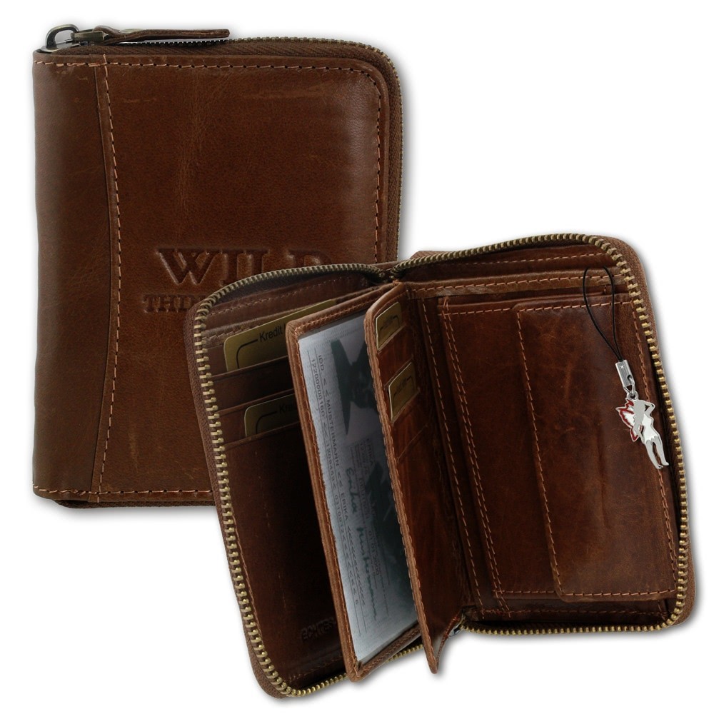 Wild Things Only Damen Portemonnaie Leder braun RFID Schutz OPJ108N