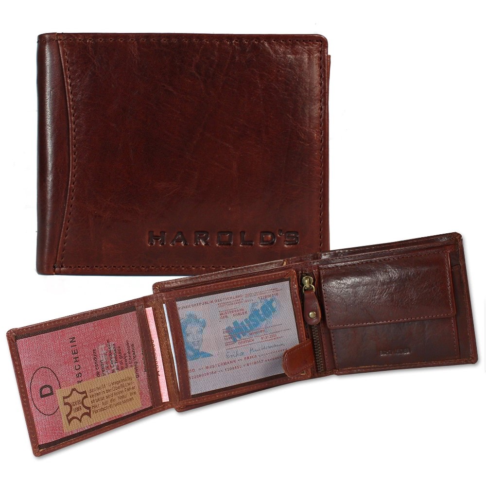 Harolds Herren Portemonnaie Leder braun OPJ110N