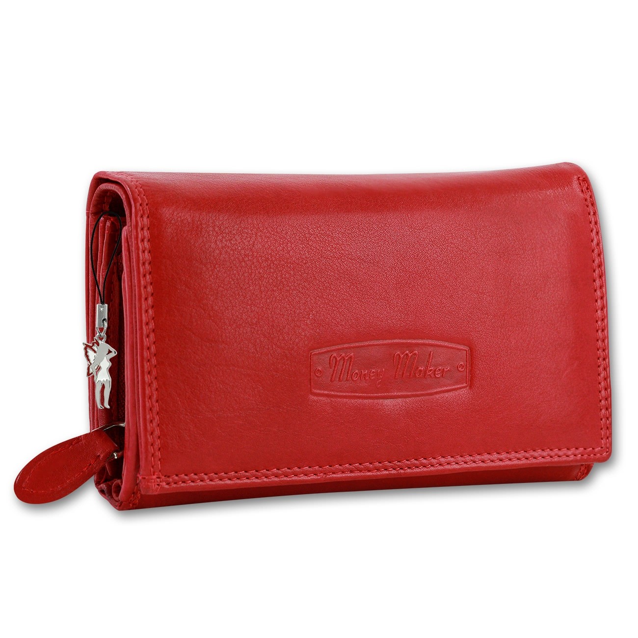 Money Maker Echtleder rot Damen Portemonnaie RFID Schutz OPJ704R