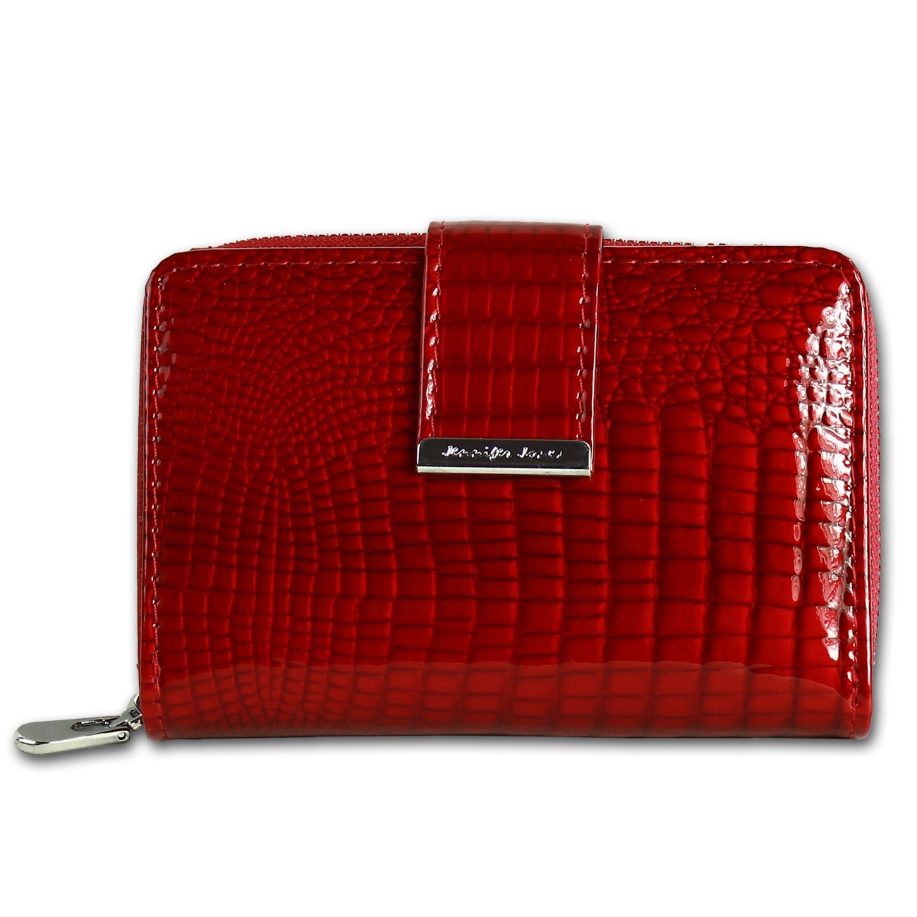 Jennifer Jones Portemonnaie RFID Schutz Croco Echt-Leder rot OPJ711R