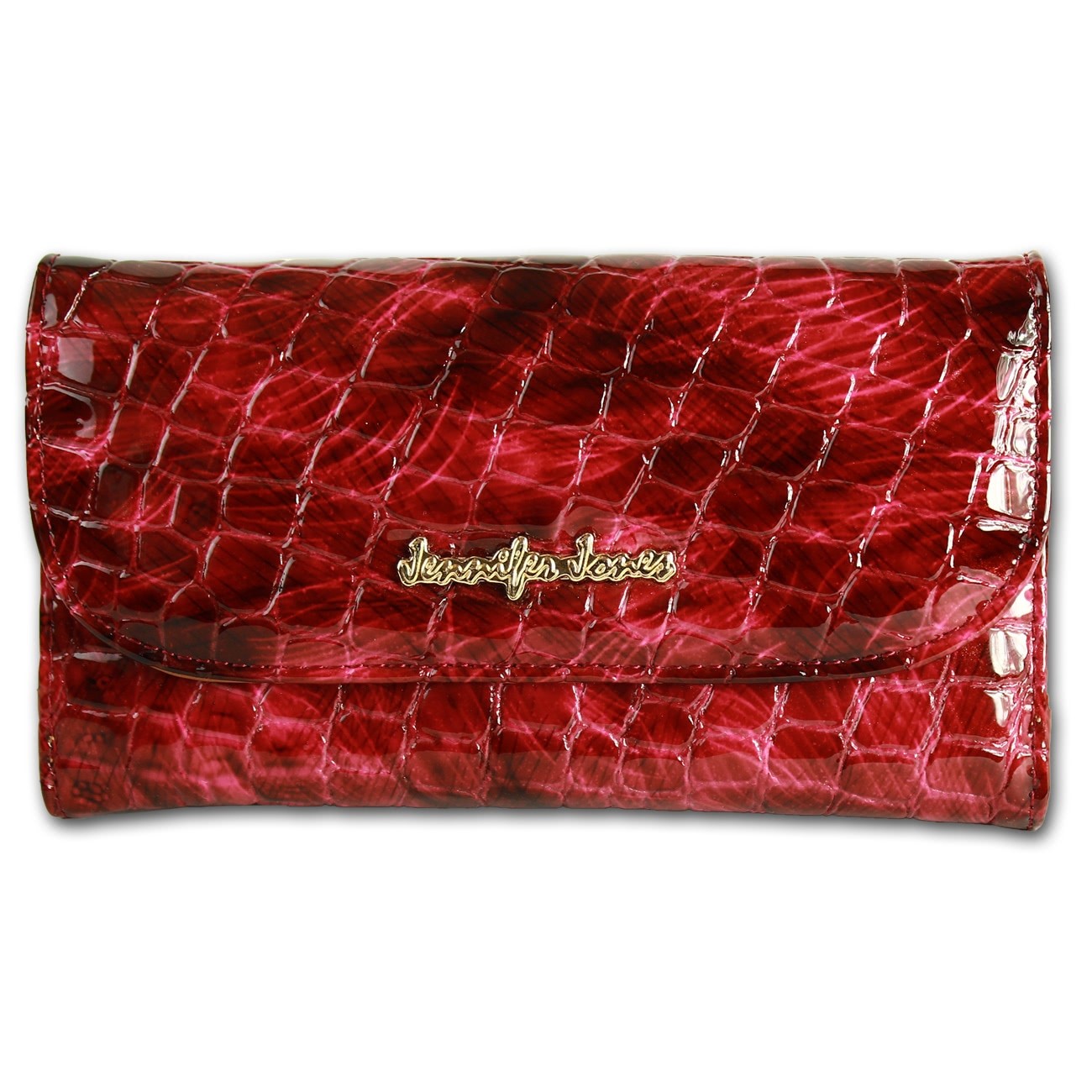 Jennifer Jones Börse Portemonnaie Croco Leder pink OPJ713P