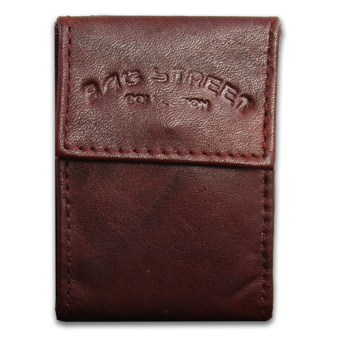 Bag Street kompakte Minibörse echtes Leder Portemonnaie braun OPJ801N