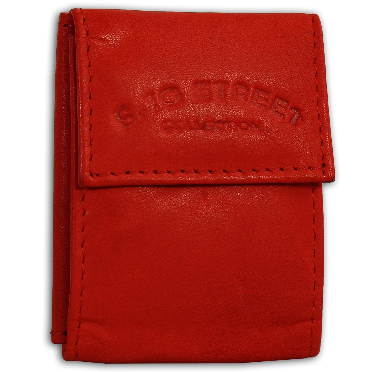 Bag Street kompakte Minibörse echtes Leder Geldbörse Portemonnaie rot OPJ801R