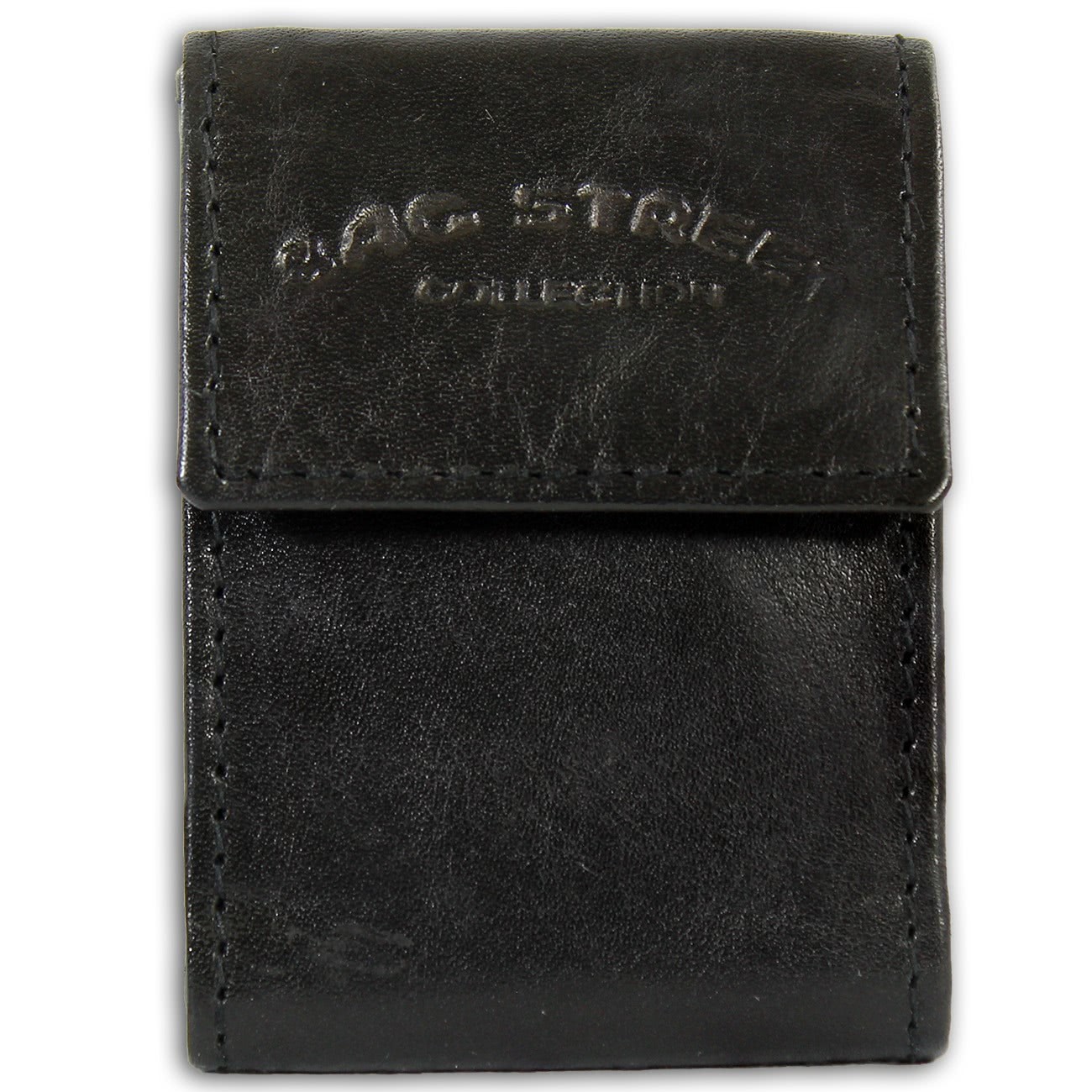 Bag Street kompakte Minibörse Echtleder Geldbörse Portemonnaie schwarz OPJ801S