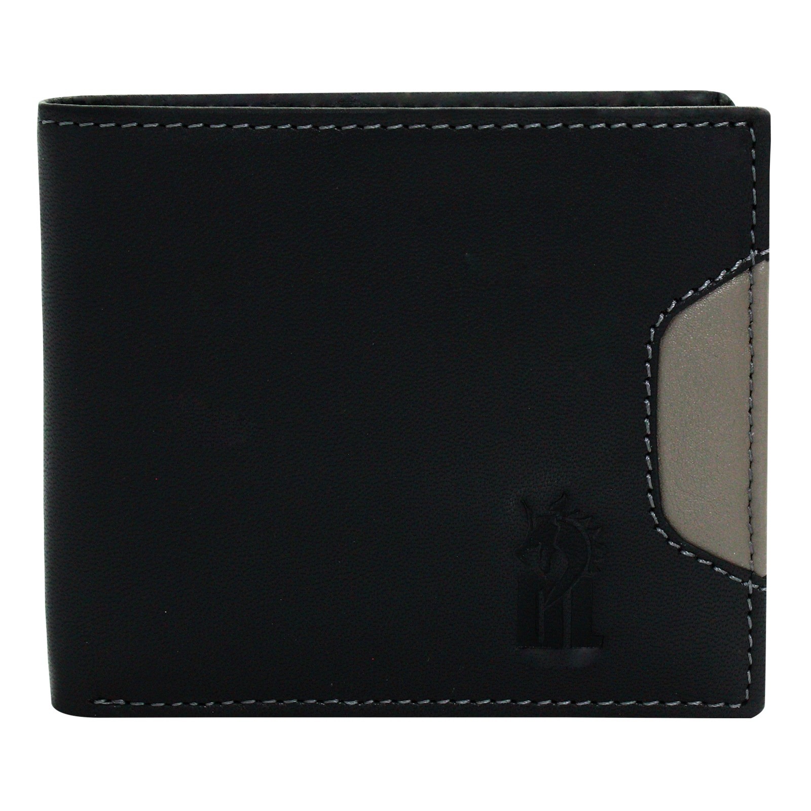 DrachenLeder schwarz Echtleder Portemonnaie Brieftasche Herren OPO002S1