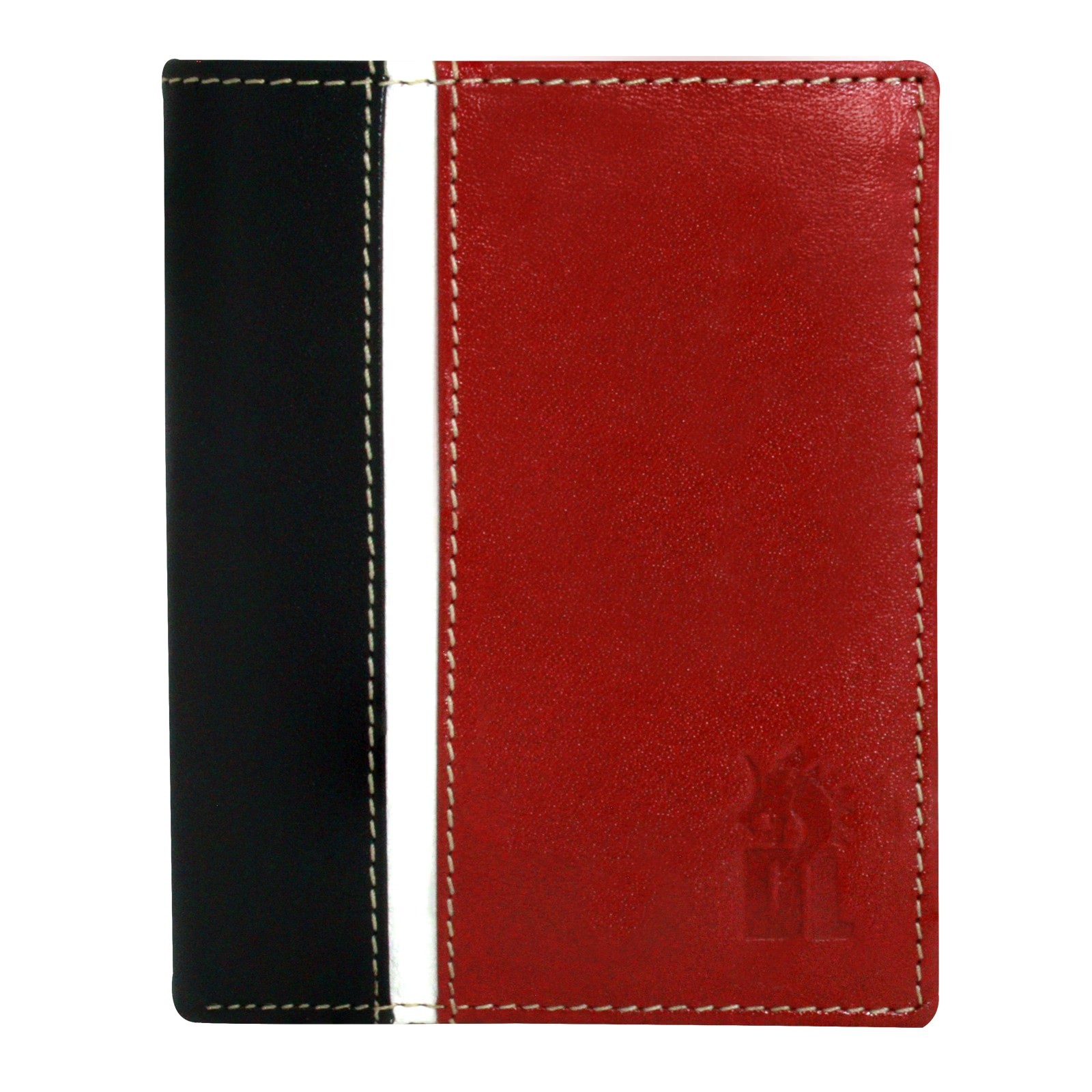 DrachenLeder schwarz rot Echtleder Portemonnaie Brieftasche Herren OPO005R6