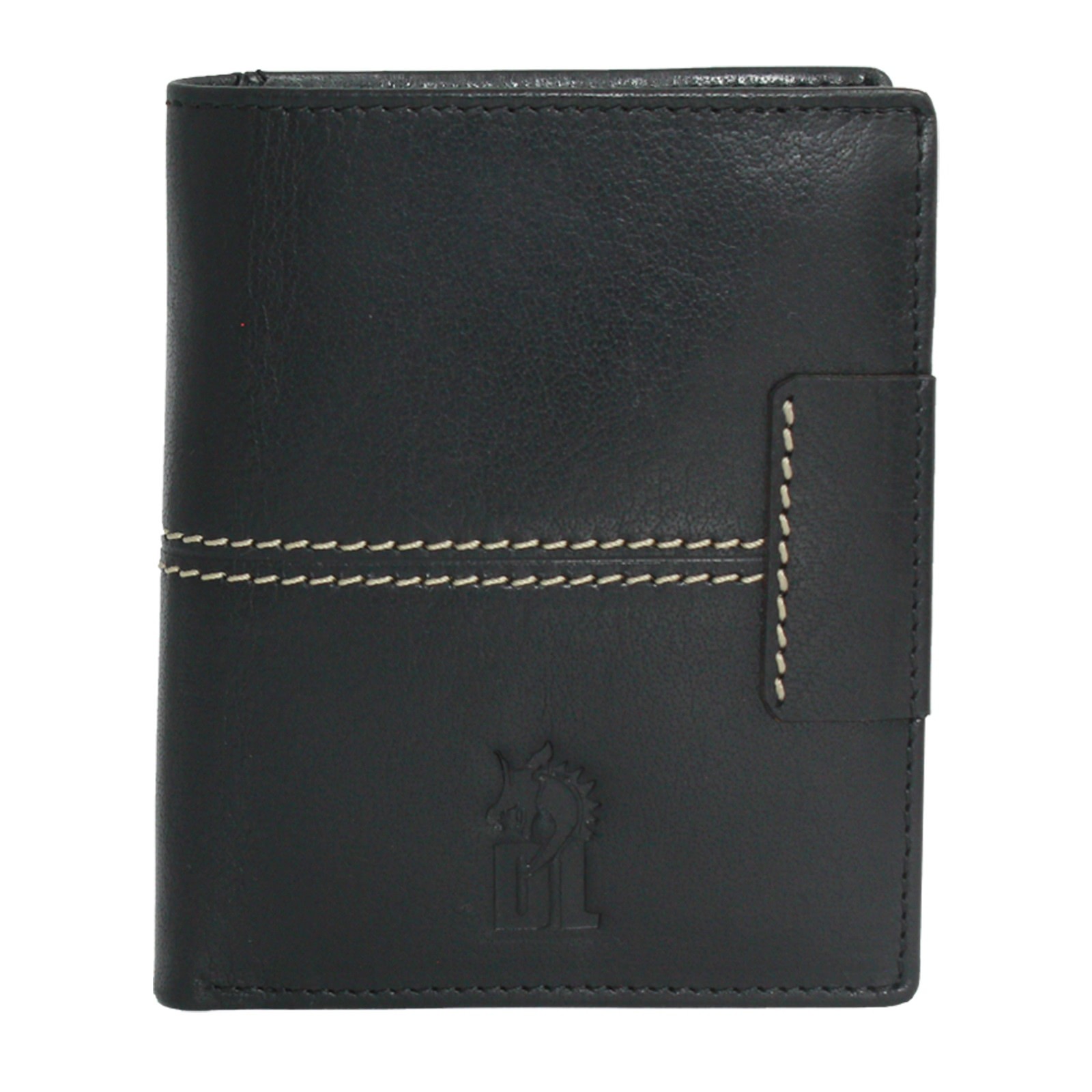 DrachenLeder schwarz Echtleder Portemonnaie Brieftasche Herren OPO013S1