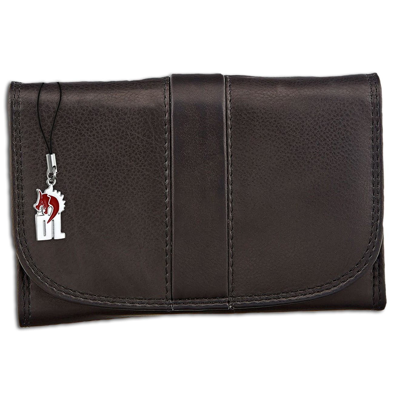 DrachenLeder Damen Echtleder schwarz Frauen Portemonnaie OPR709S