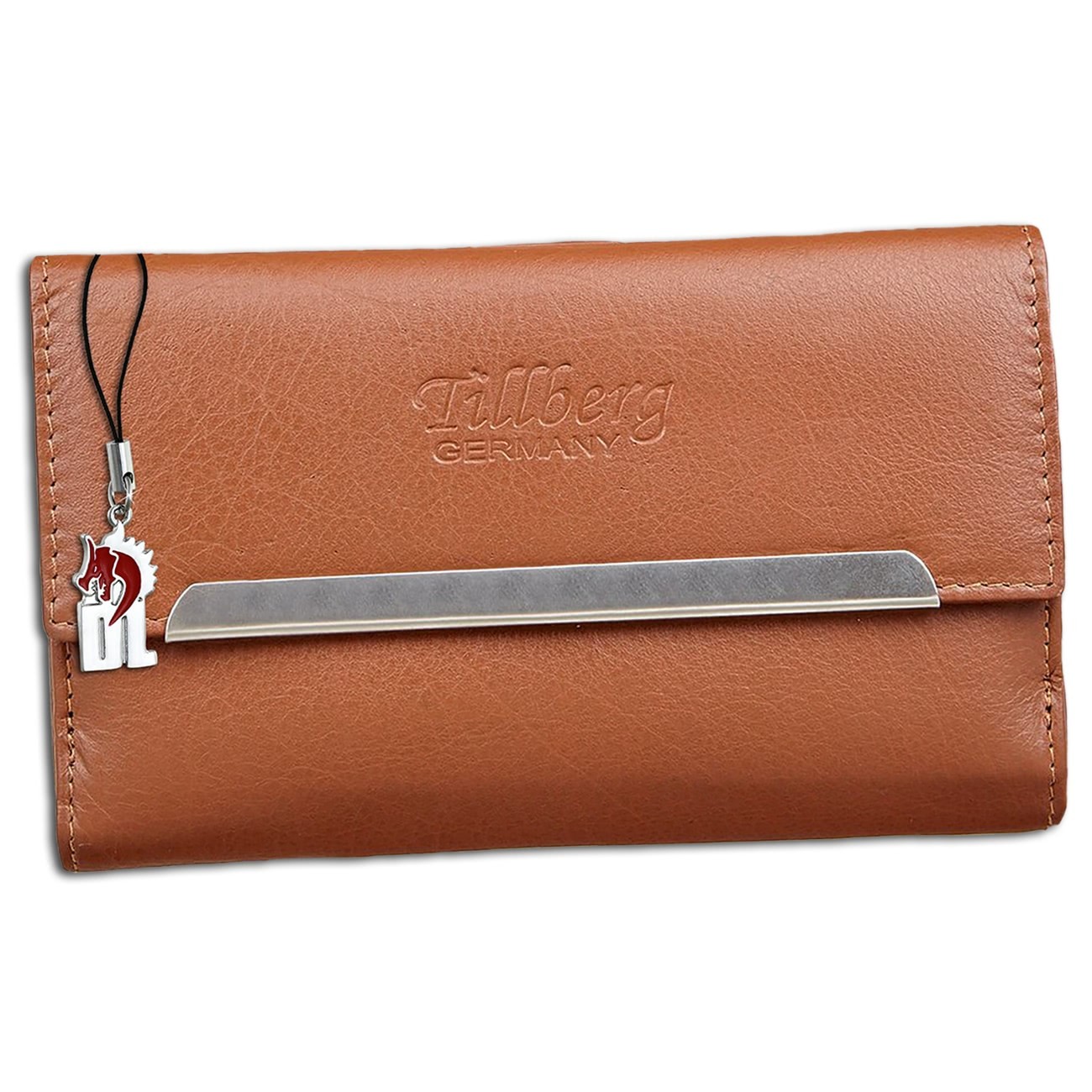 DrachenLeder große Damen Echtleder cognac Portemonnaie braun OPR714C