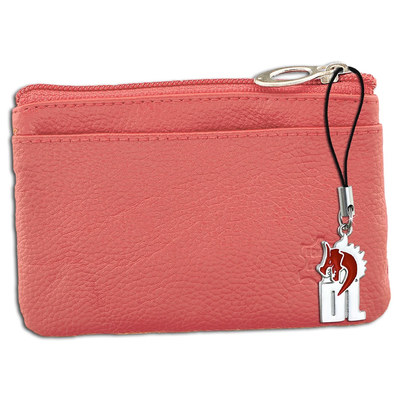 DrachenLeder Schlüsseltasche rosa Echtleder Minibörse Schlüsseletui OPR800A