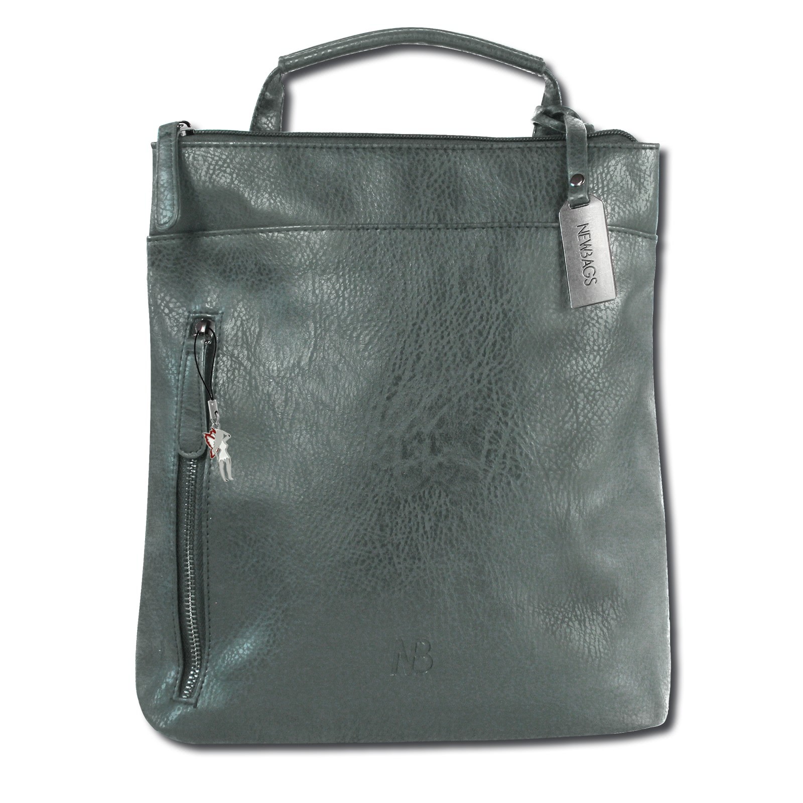 New Bags Rucksack PU grau Damen Rucksacktasche ORD120K