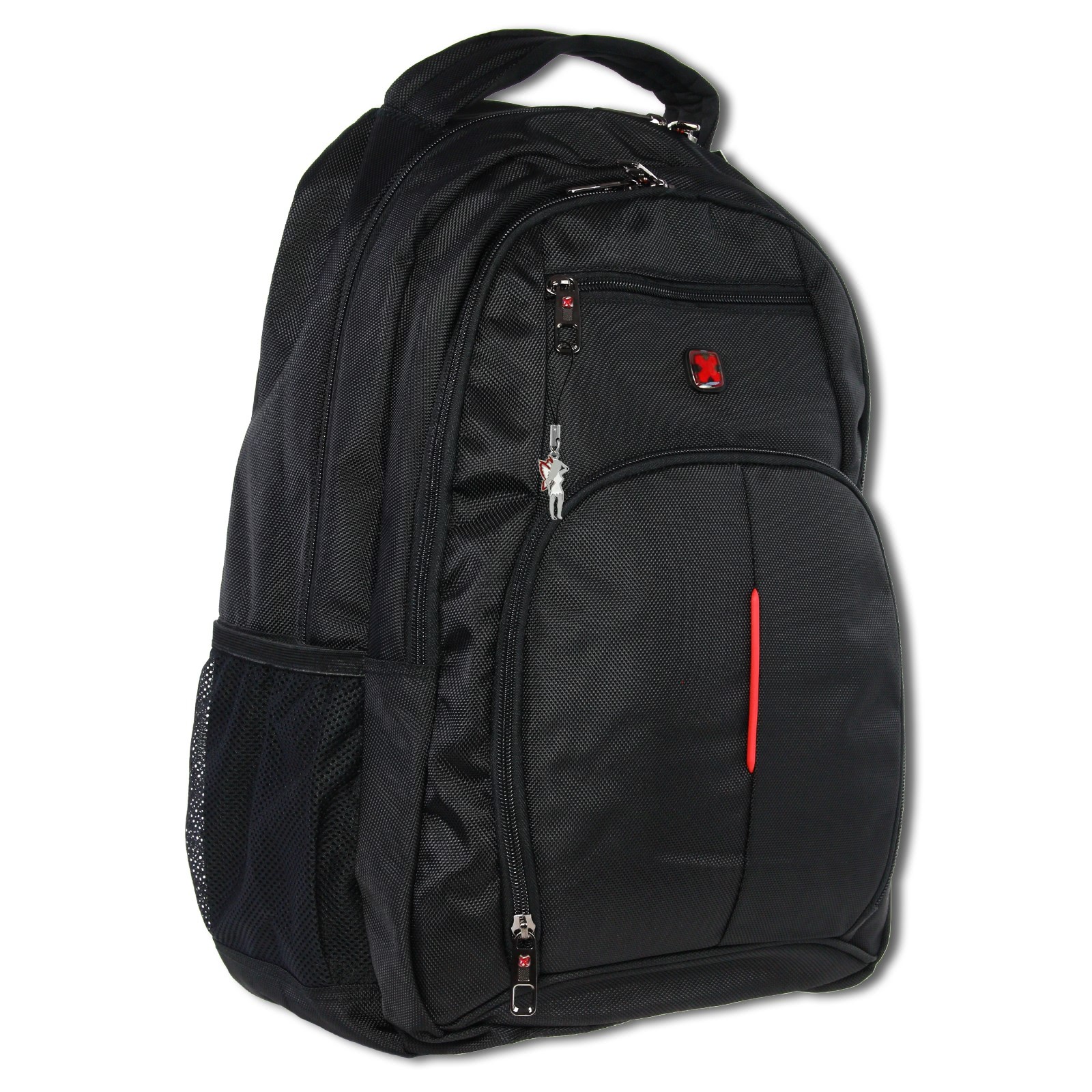 Rucksack, Notebooktasche Polyester schwarz Notebookfach Travel N Meet ORD4202S