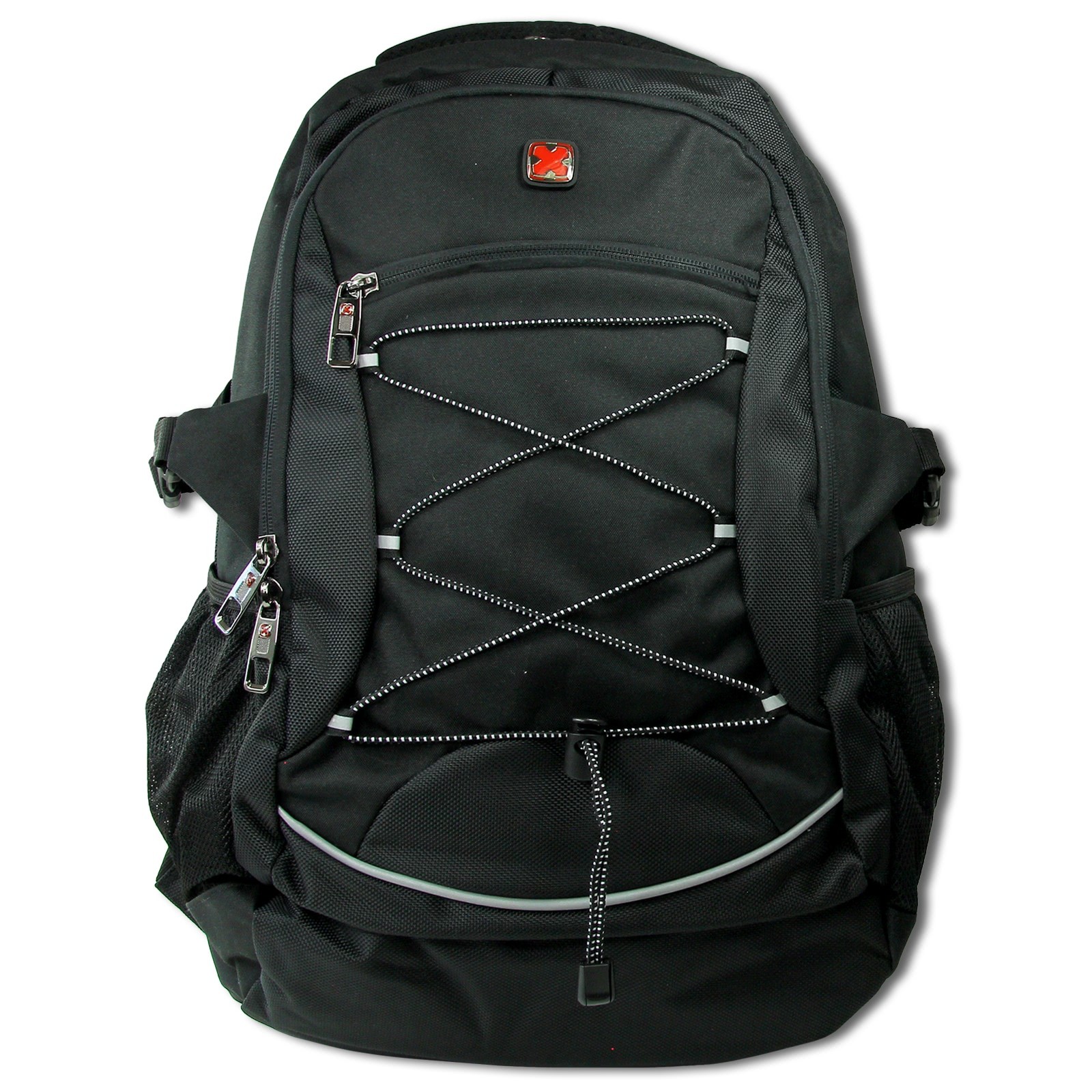 Travel N Meet Freizeitrucksack, Rucksack gepolstert schwarz Herren ORD4214S