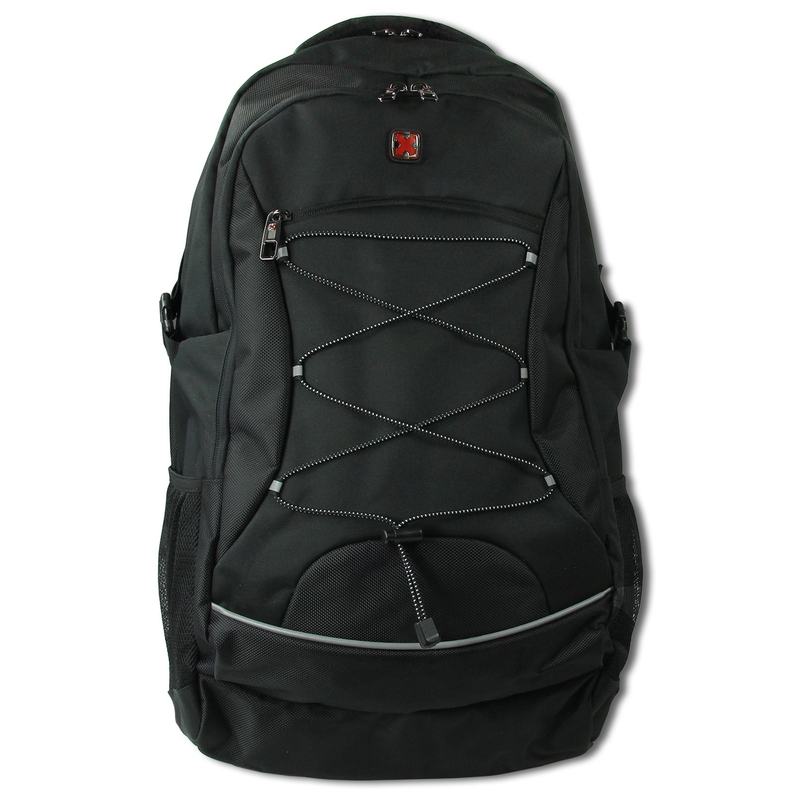 Travel N Meet Freizeitrucksack, Rucksack groß gepolstert schwarz Herren ORD4215S