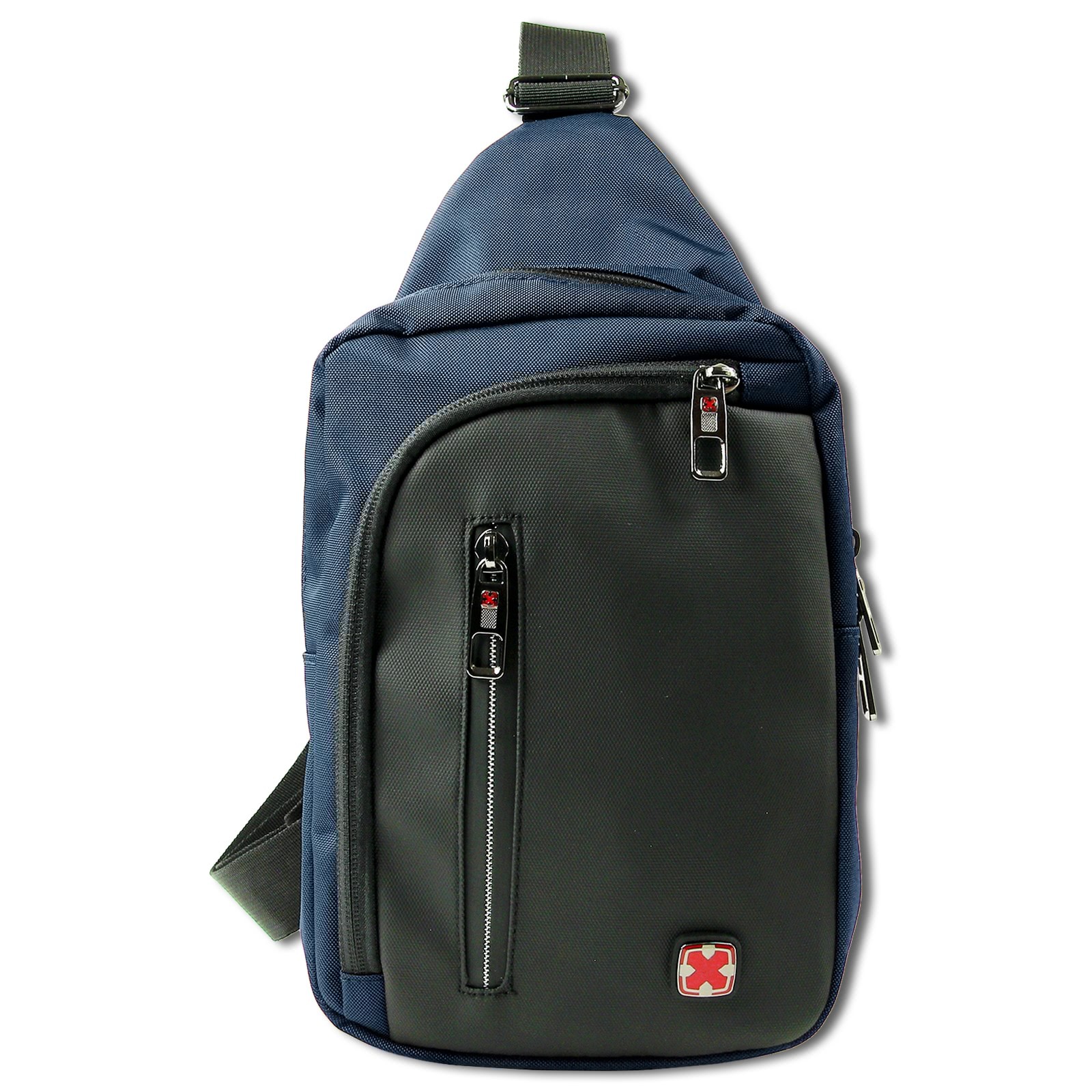 Travel N Meet Umhängetasche Sling Bag blau schwarz Herren ORD4227B