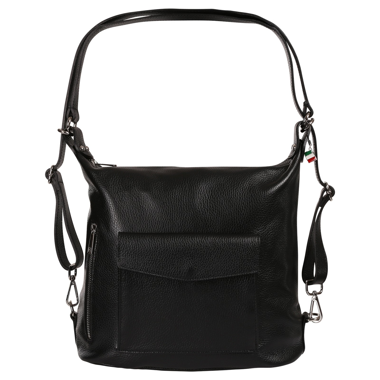 Florence Rucksack Damen Echtleder Tasche/Rucksack schwarz ORF103S1