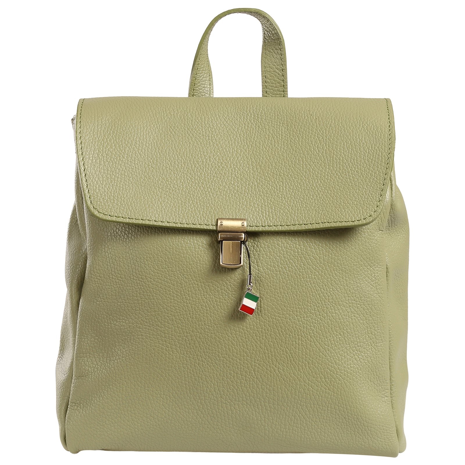 Florence Rucksack Damen Echtleder Cityrucksack hellgrün ORF104L3