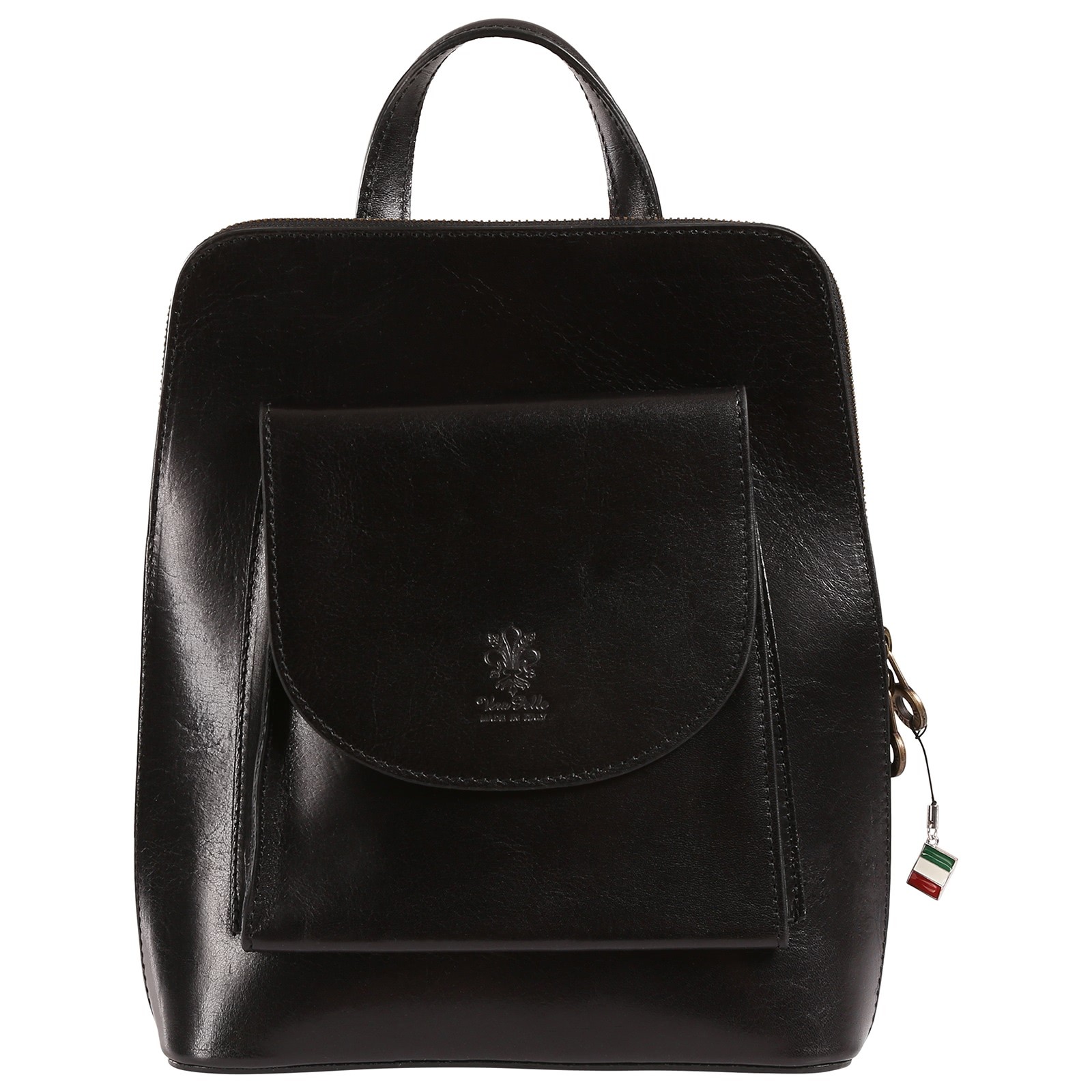 Florence Rucksack Damen Echtleder Cityrucksack schwarz ORF105S1