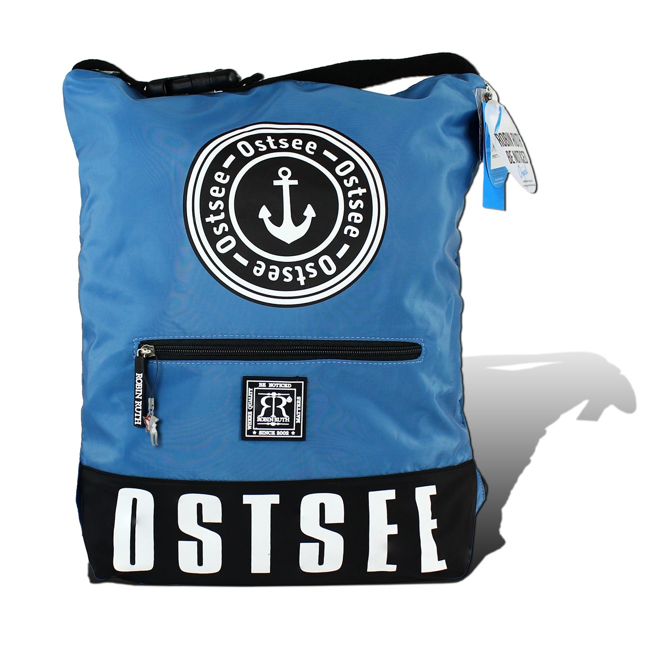 Robin Ruth Ostsee Rucksack Sporttasche Polyester blau weiß Schiffsanker ORG100B