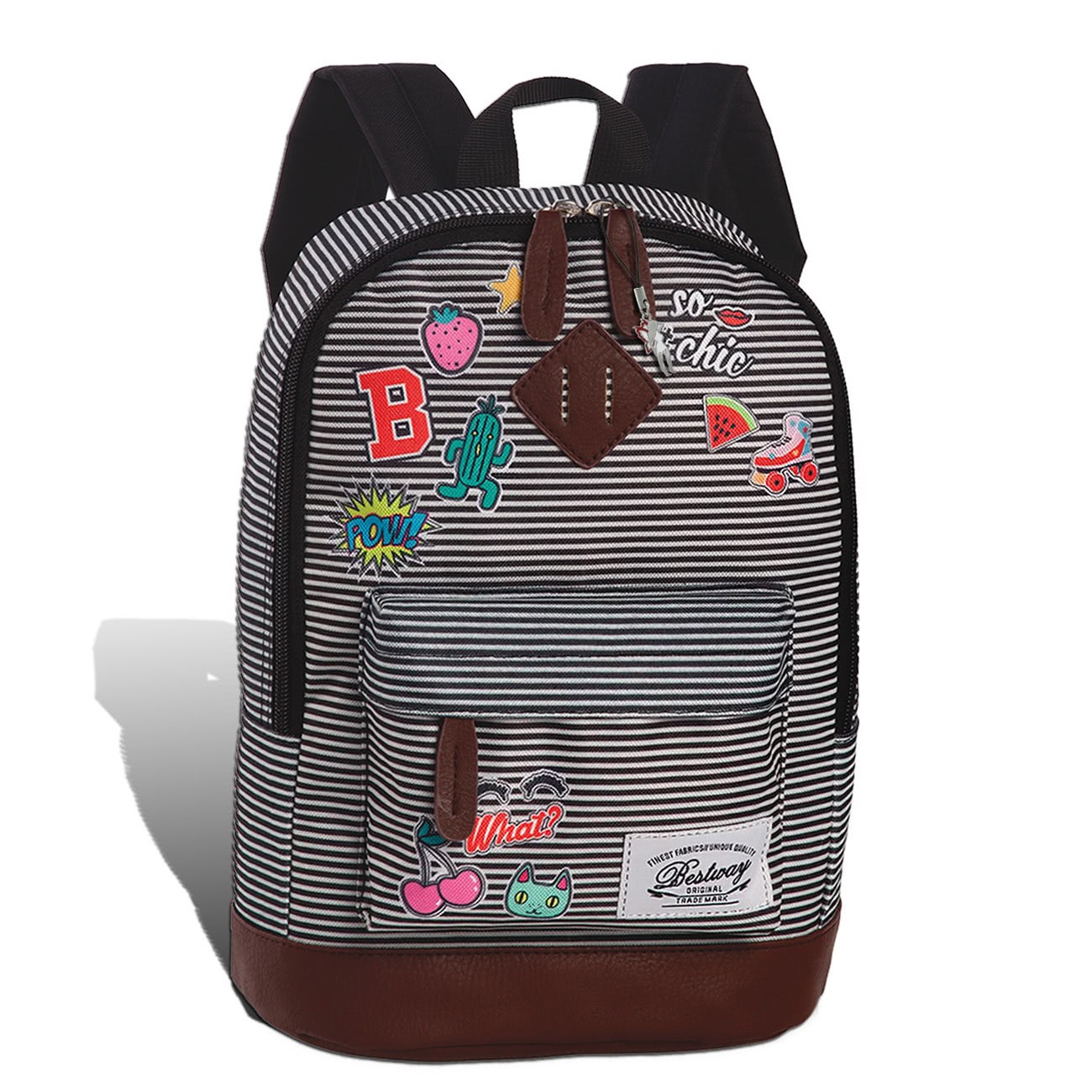 Bestway Original Campus Kids Kinderrucksack schwarz mit Patches ORI100F