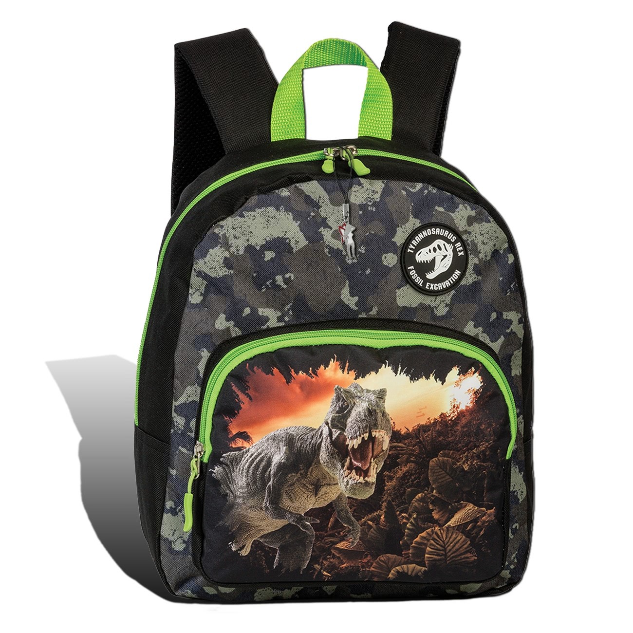 Fabrizio Kinderrucksack mit Dinosaurier Tyrannosaurus Rex schwarz Tasche ORI204S