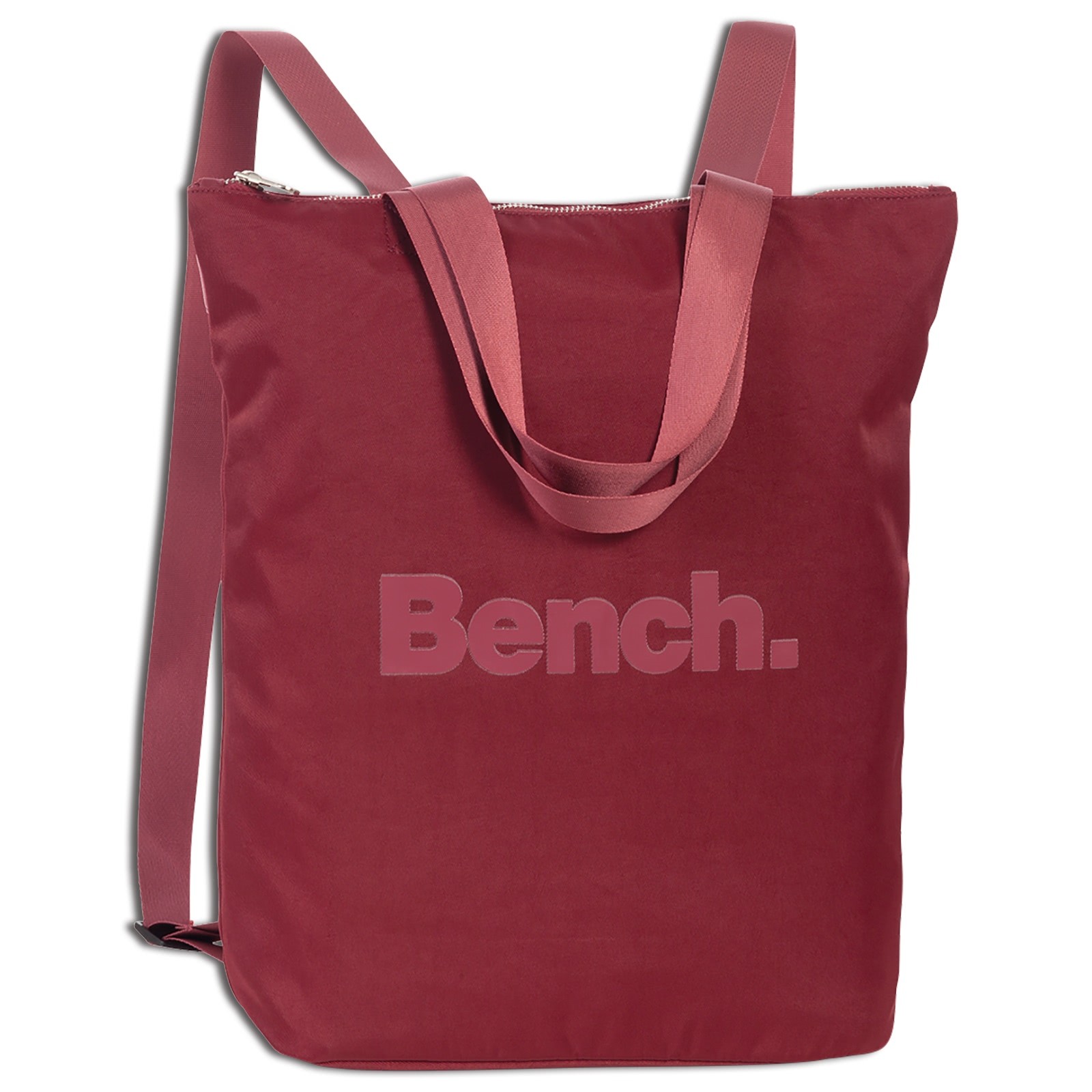 Bench Cityrucksack Nylon brombeer rot Henkeltasche Handtasche Damen ORI303R