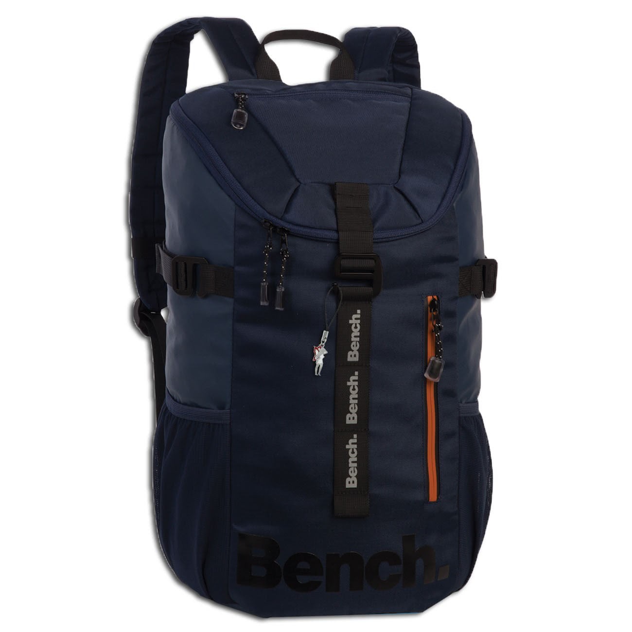 Bench Rucksack Nylon Wanderrucksack mit Brustgurt Trekking dunkelblau ORI306B