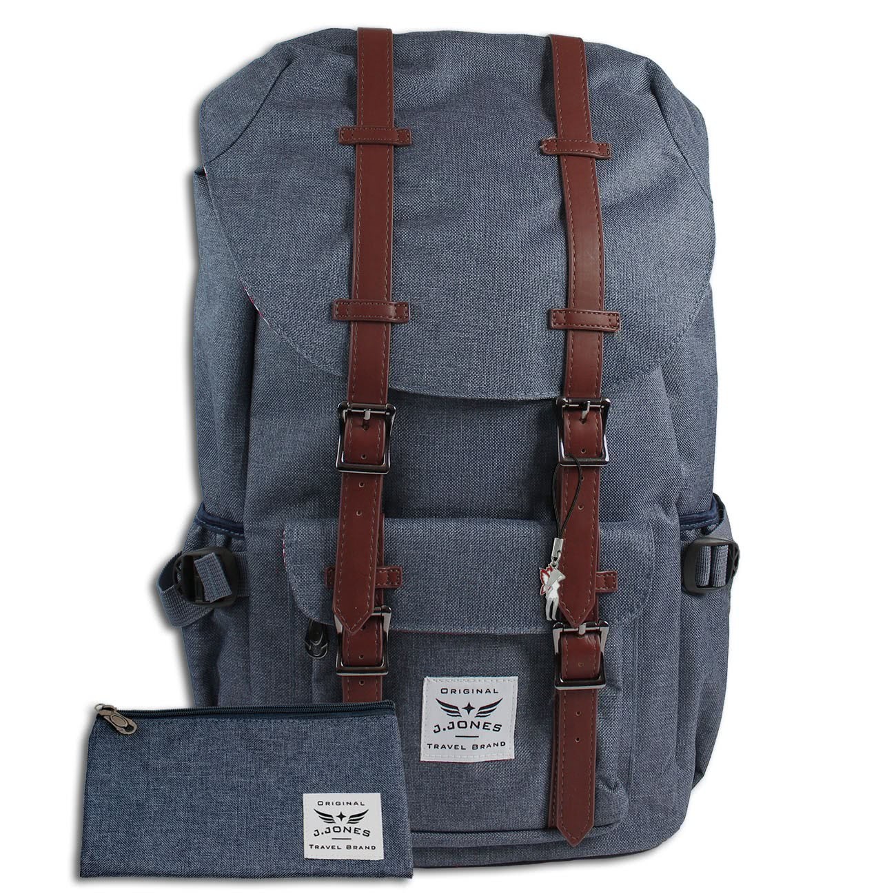 Jennifer Jones XL Rucksack Nylon Wanderrucksack Laptopfach 15in blau ORJ100B