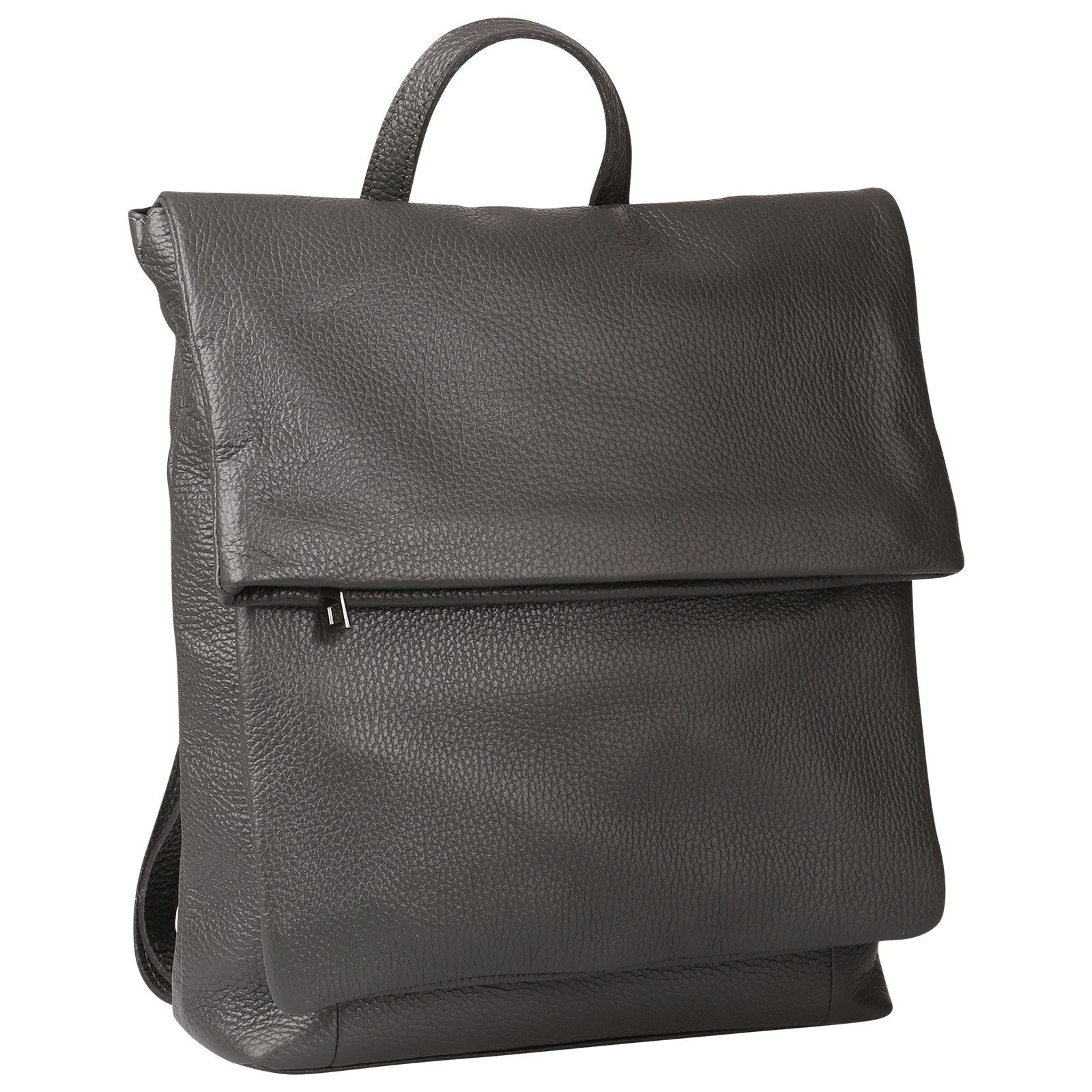 Toscanto Damen Cityrucksack Leder Rucksack grau ORT102RK5