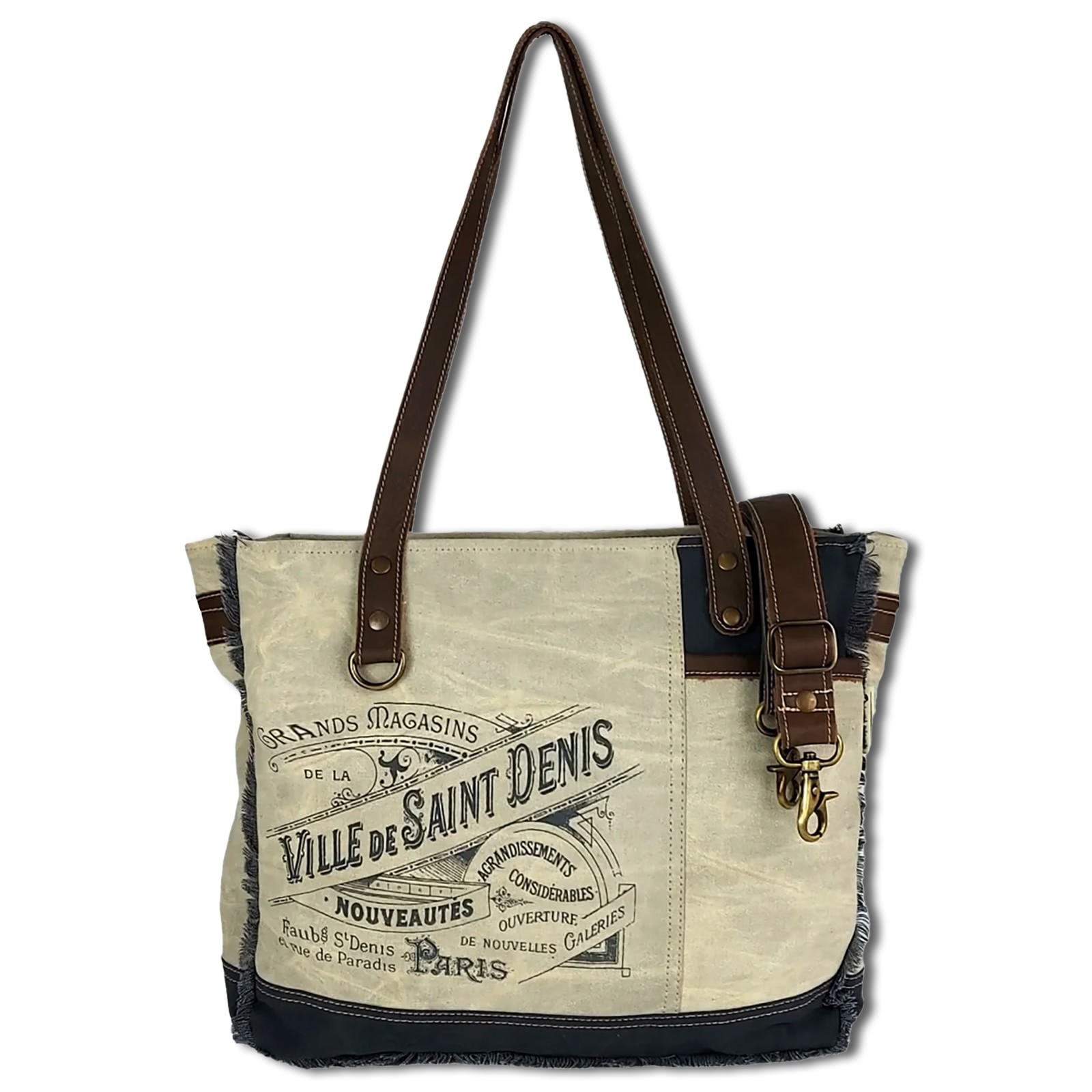 Sunsa Shopper Canvas Leder beige OTA503F