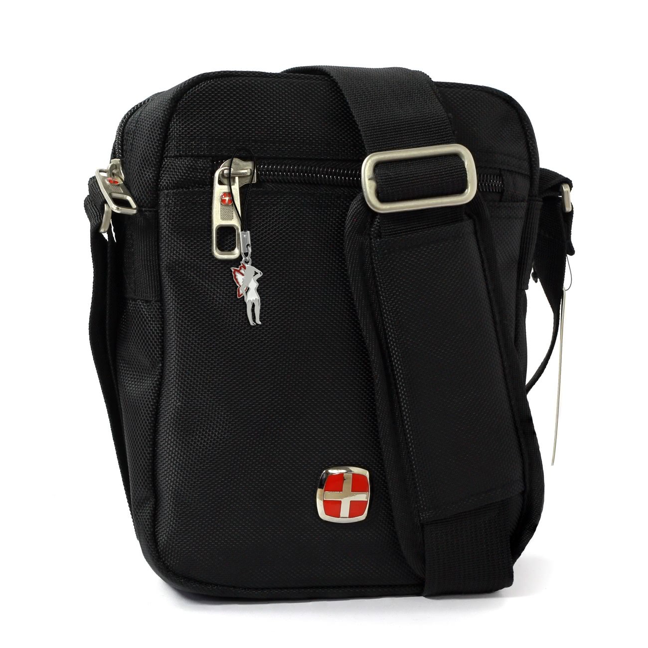 New Bags Umhängetasche schwarz Herrentasche Polyester Messenger Bag OTD204S