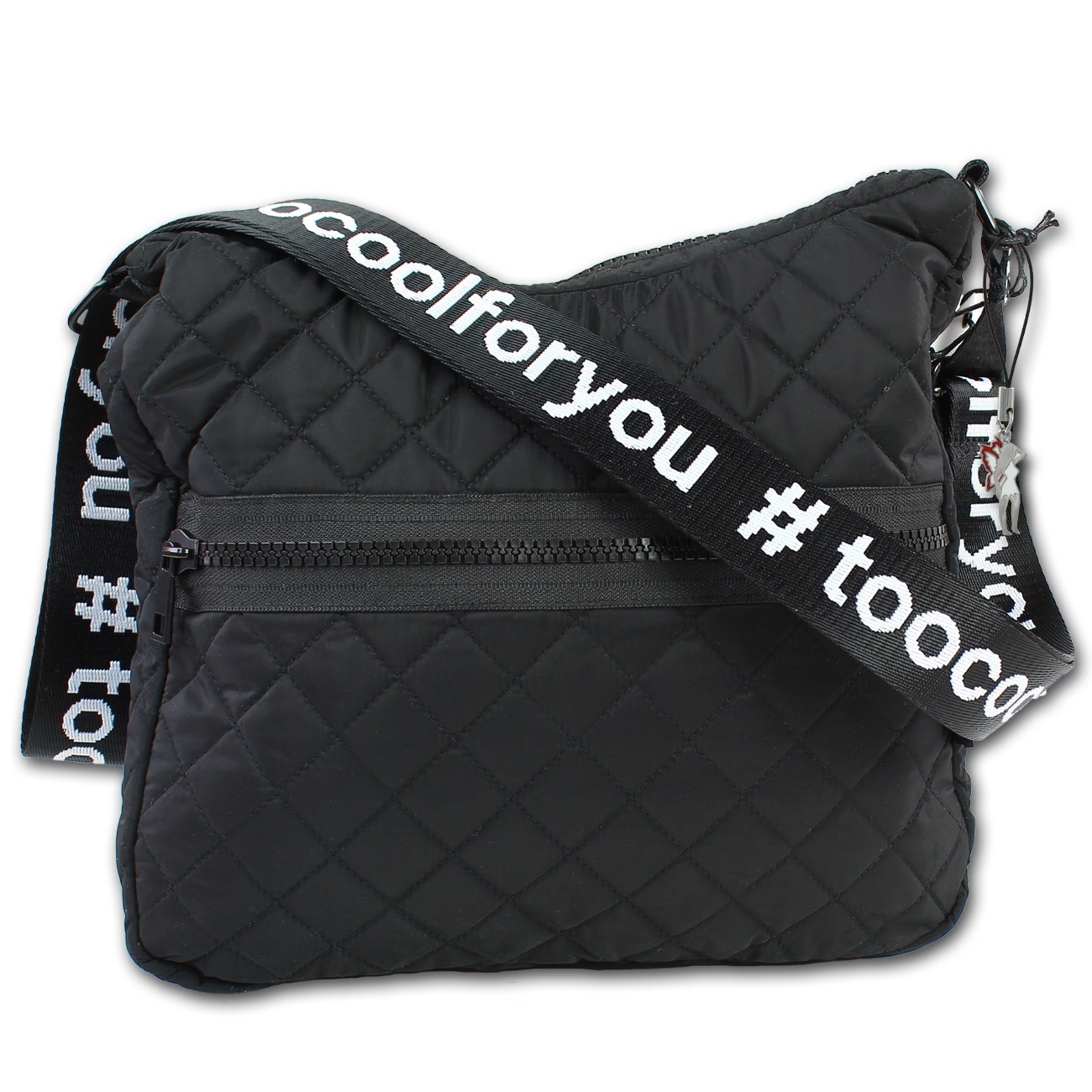 New Bags gesteppte Bellevory Sport Schultertasche schwarz Umhängetasche OTD2211S