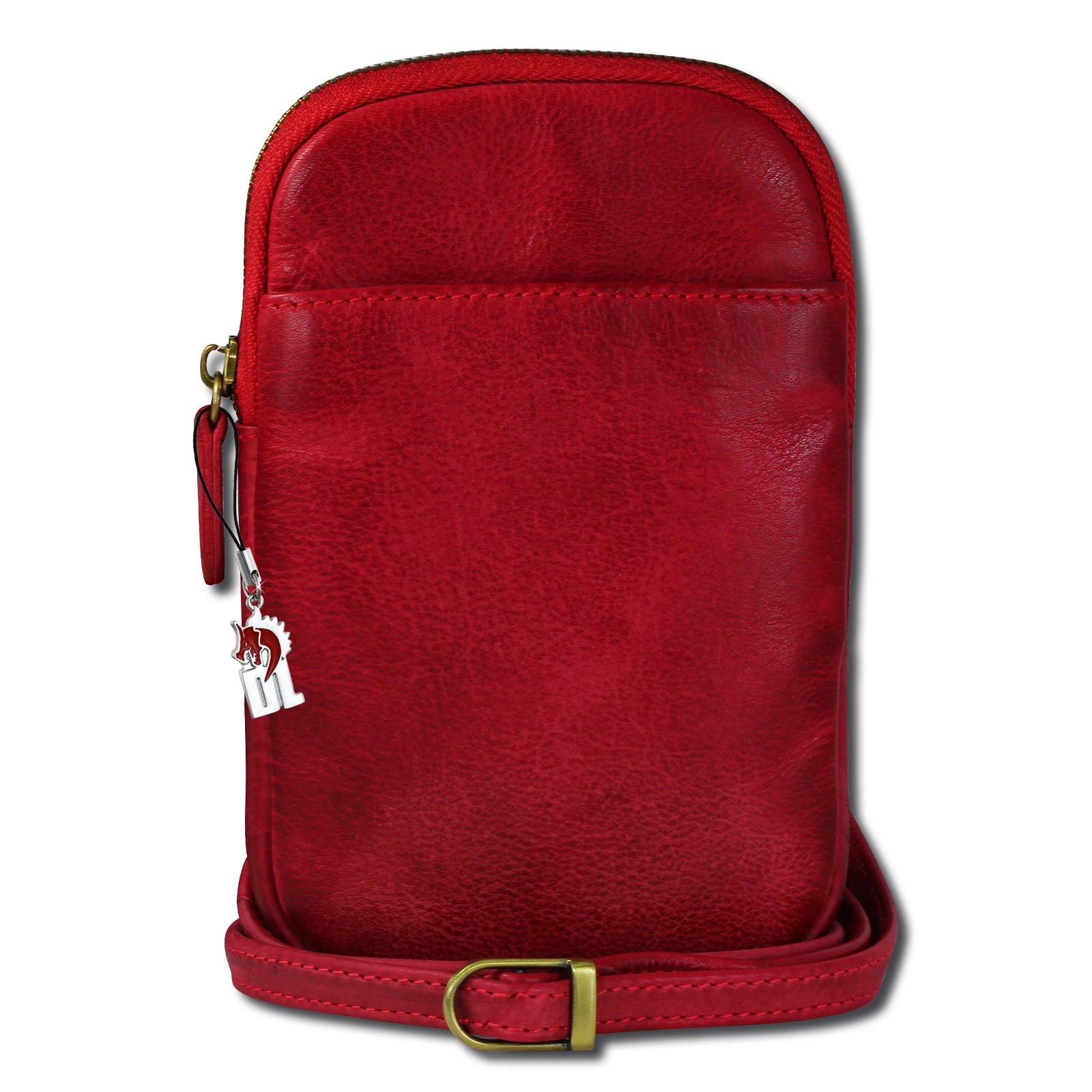 Drachenleder Handytasche Mini-Handtasche Leder rot OTD310R