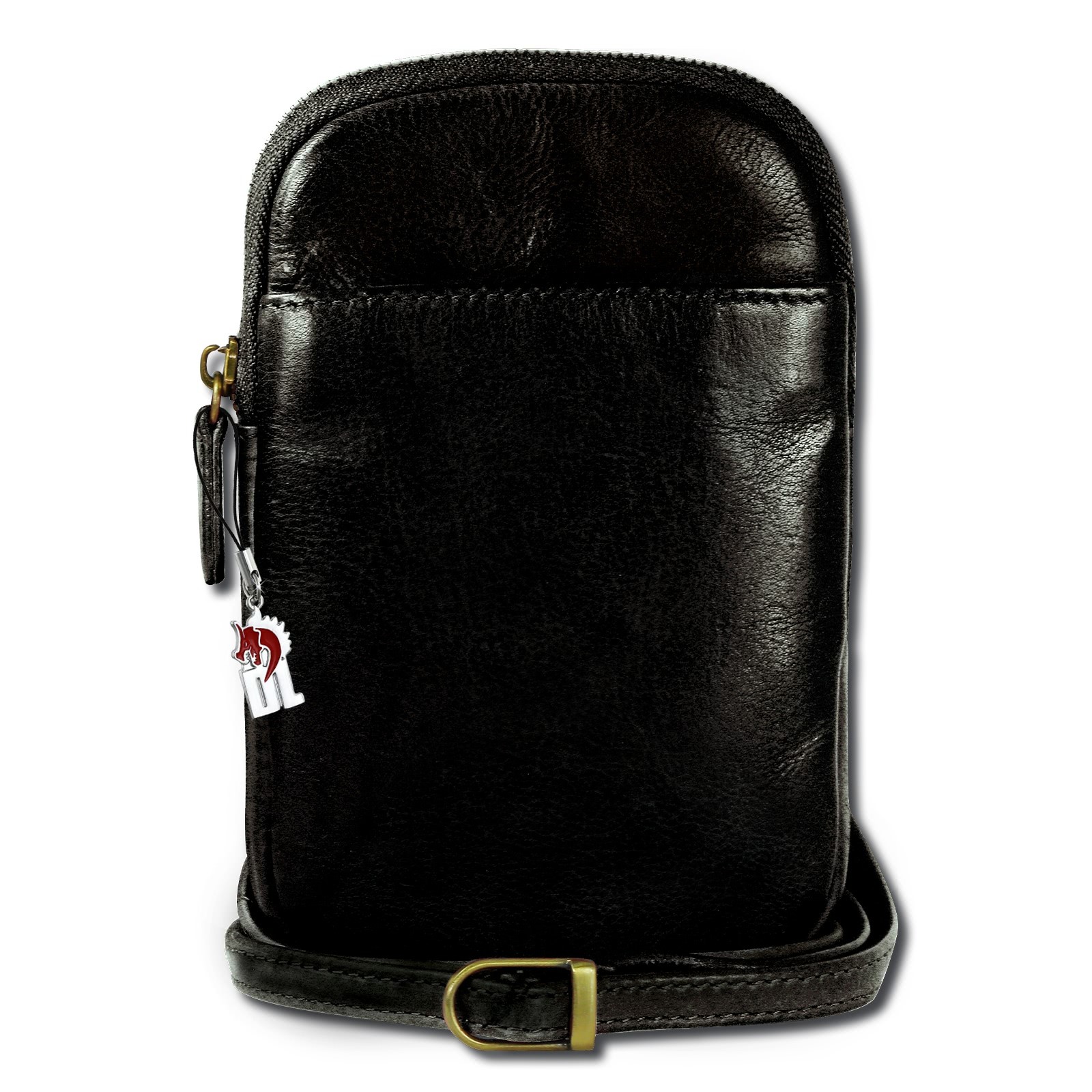 Drachenleder Handytasche Mini-Handtasche Leder schwarz OTD310S