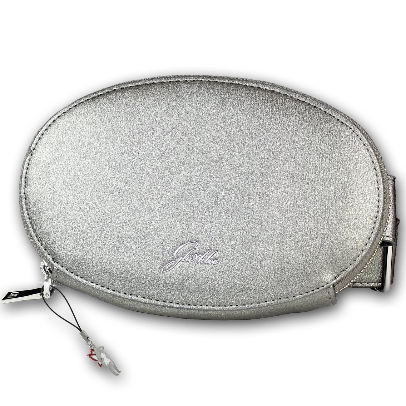 Glüxklee 2in1 Gürteltasche und silber metallic oval OTD5020J