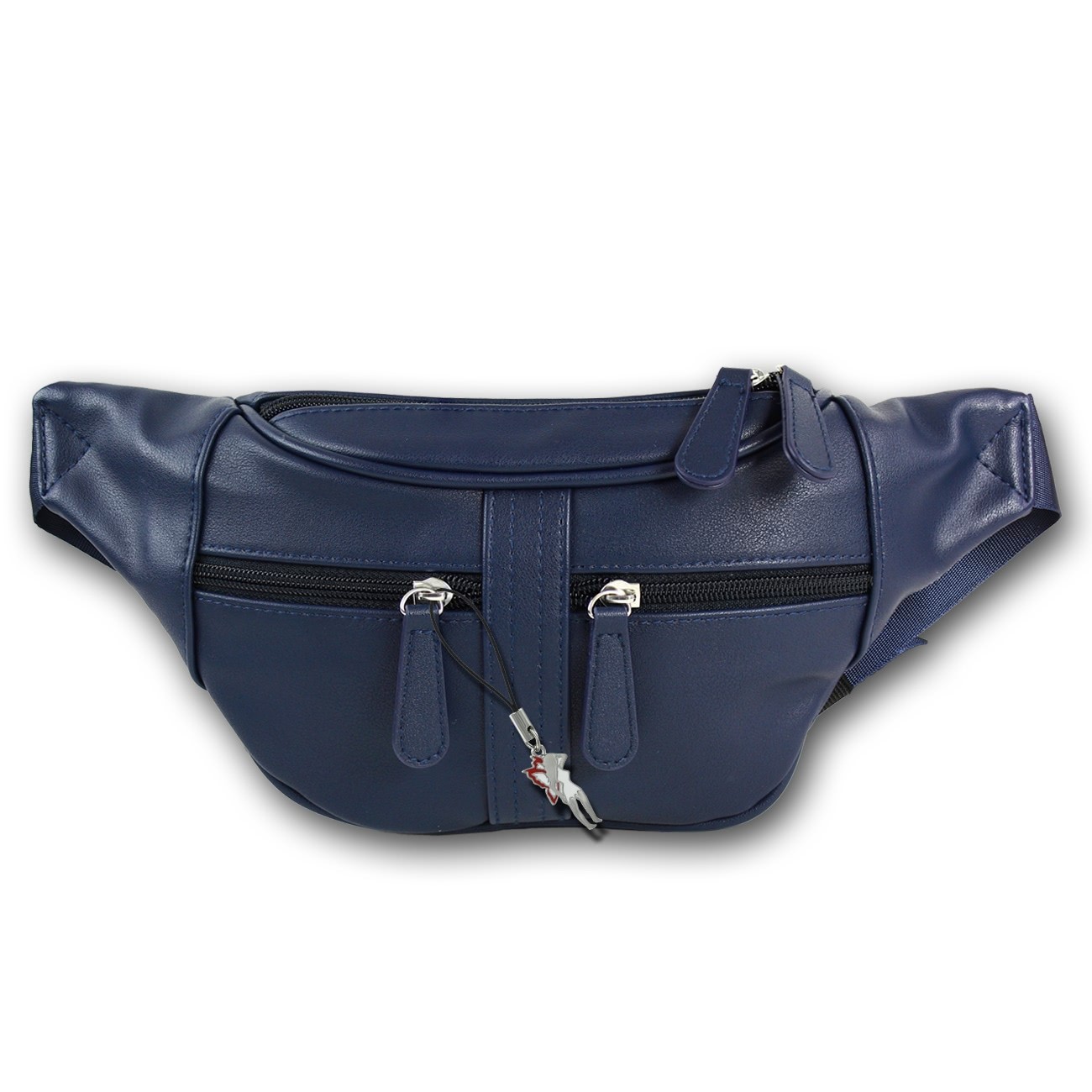 New Bags trendige Gürteltasche viel Stauraum PU-Leder Bauchtasche navy OTD5023B