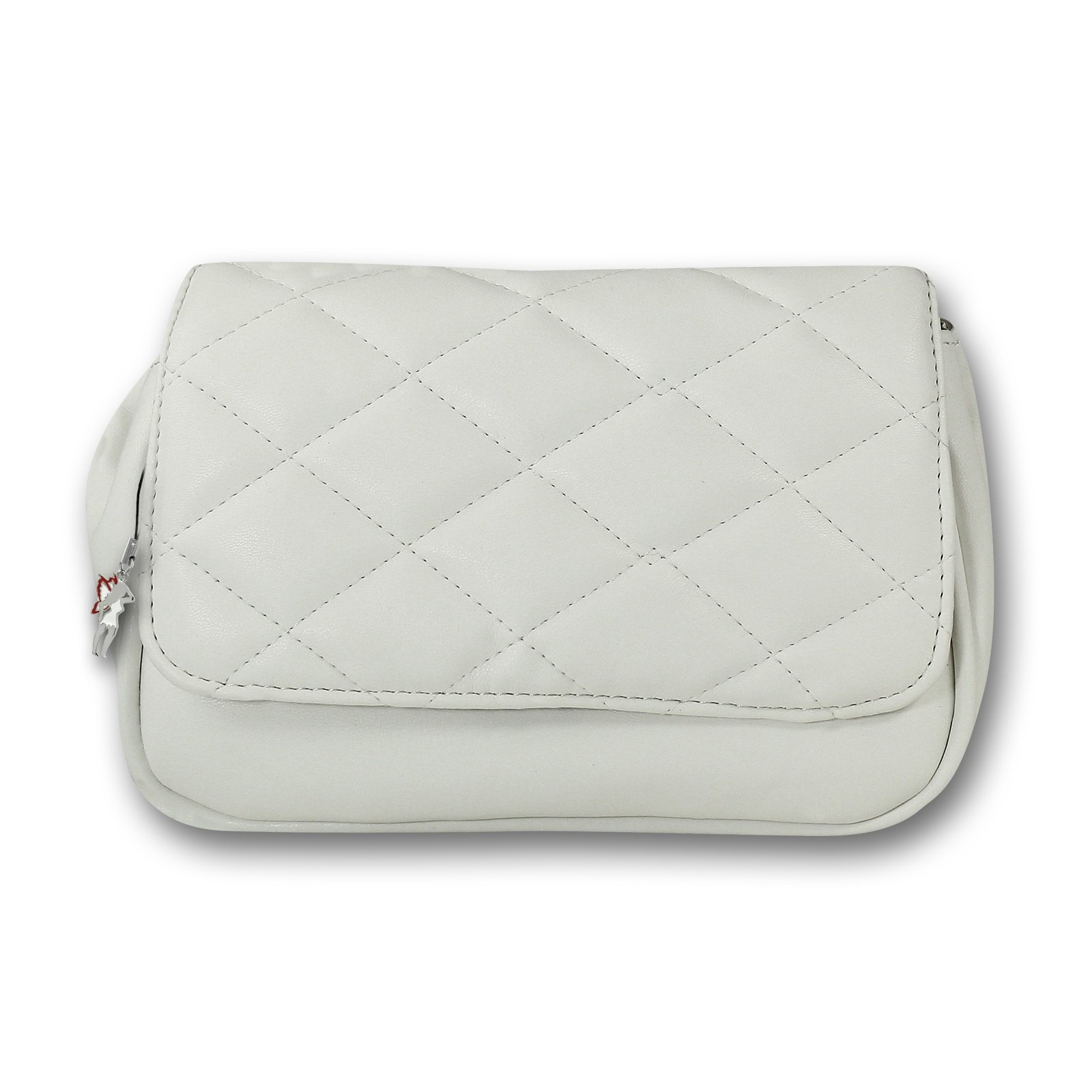 New Bags 2 in 1 gesteppte Gürteltasche Kunstleder weiss OTD5025W