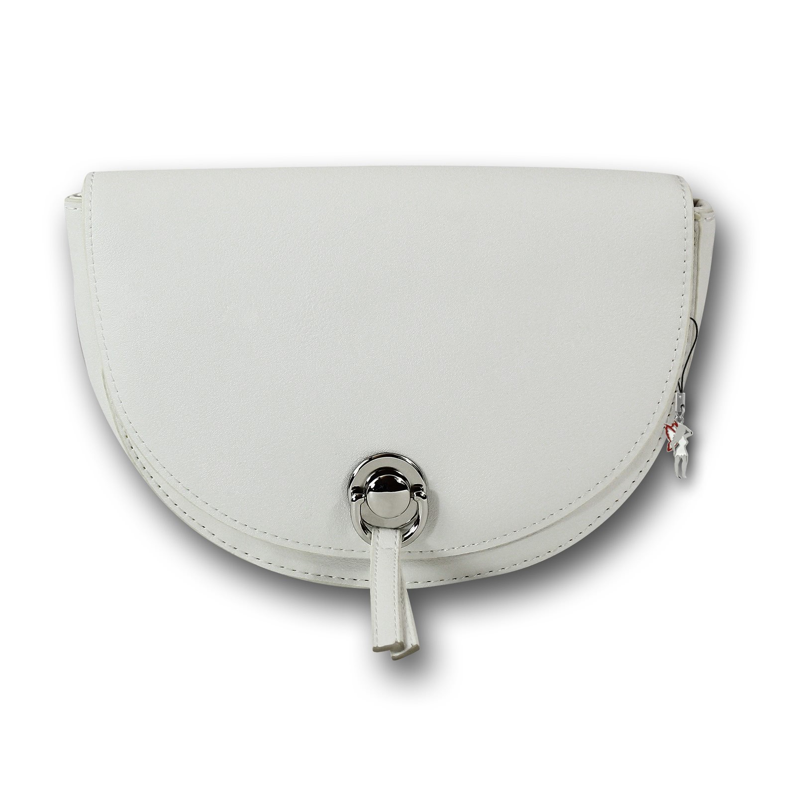 New Bags halbrunde 2 in 1 Gürteltasche Kunstleder weiss OTD5027W