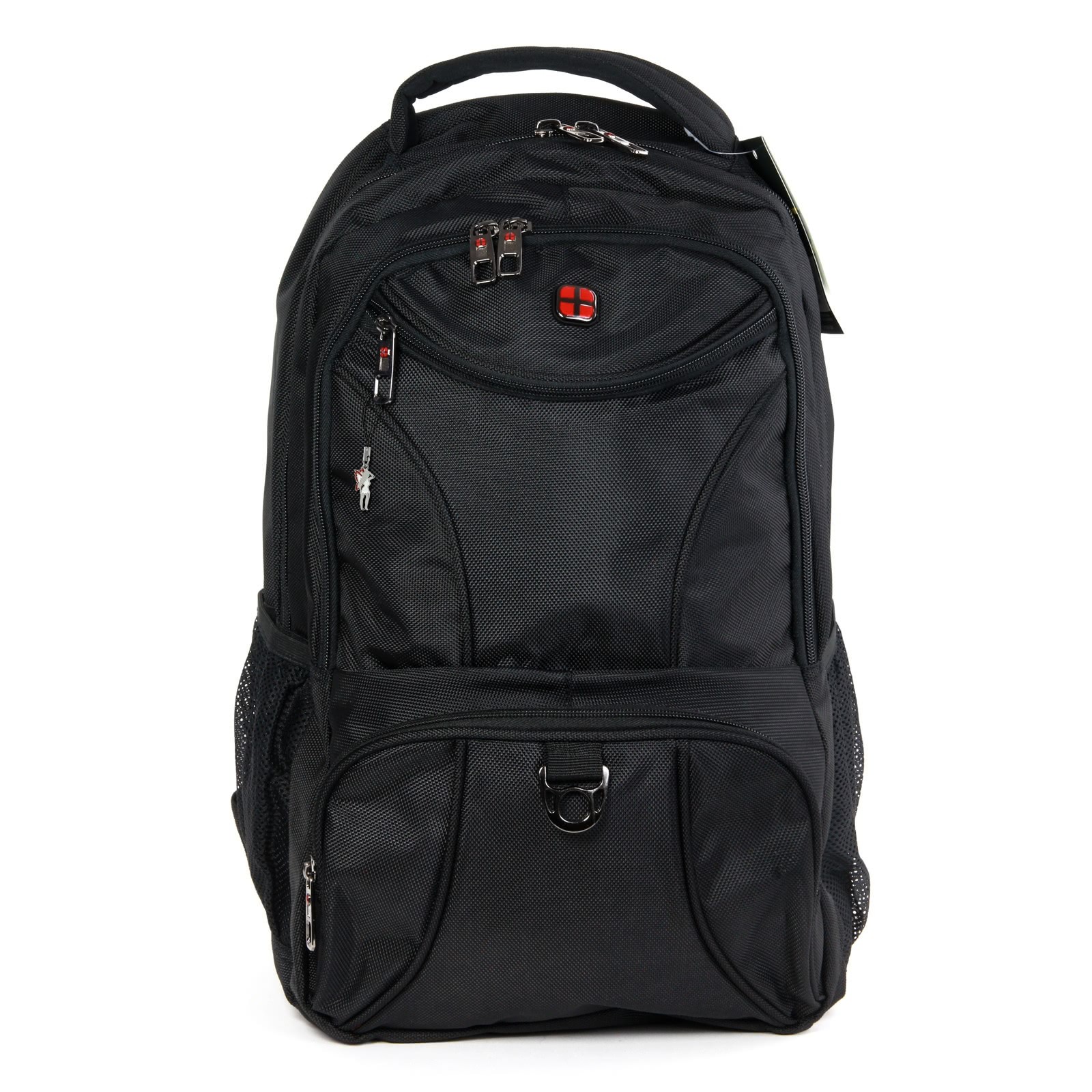 New Bags Laptoprucksack, Notebooktasche Tabletfach gepolstert schwarz OTD603S