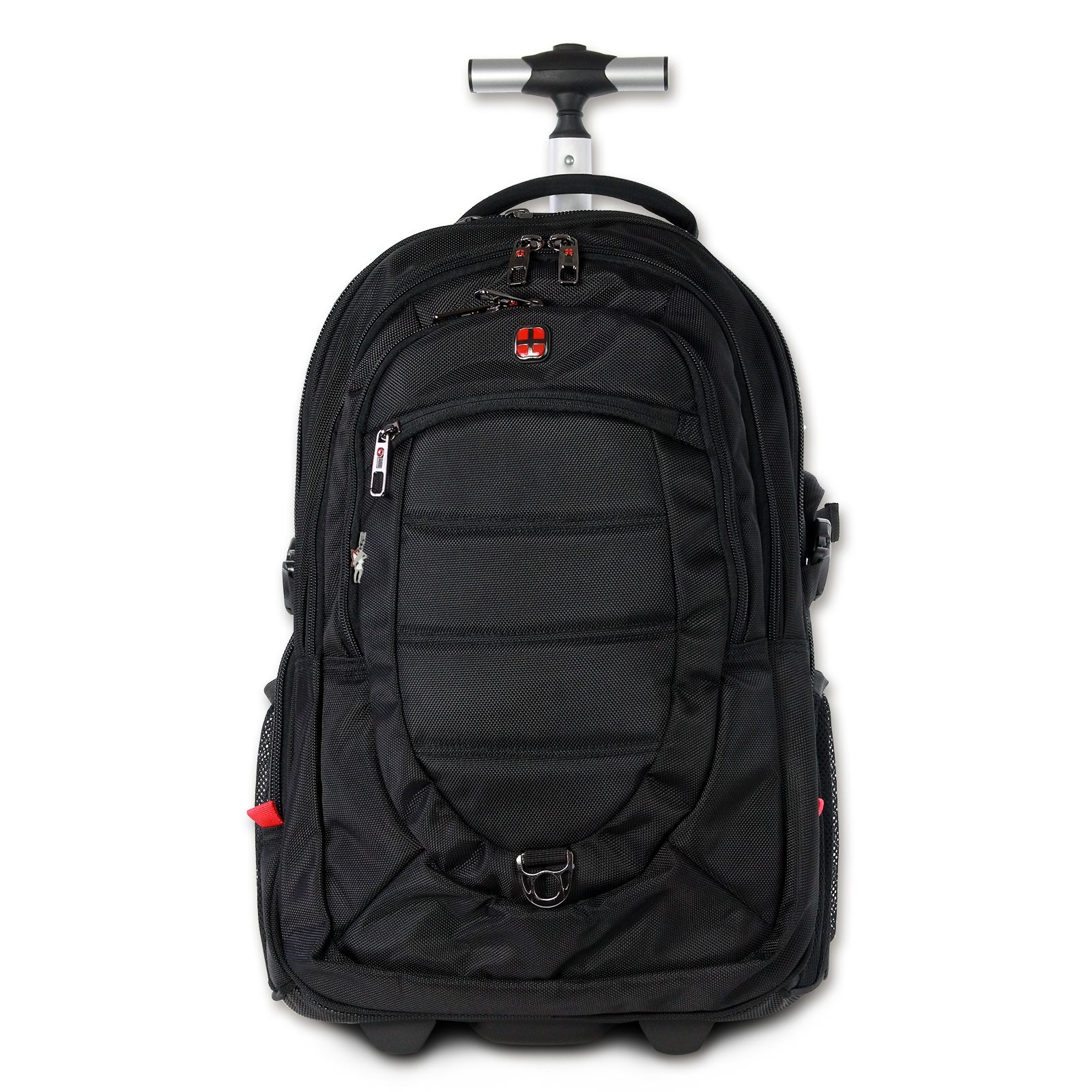 New Bags Rucksack, Reisetasche Polyester schwarz Trolley mit Laptopfach OTD607S