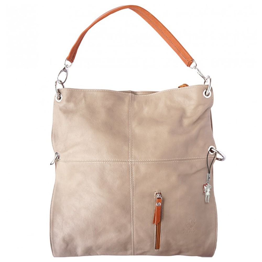 Florence Hobo Bag Umhängetasche braun echtes Leder Damen Schultertasche OTF102C