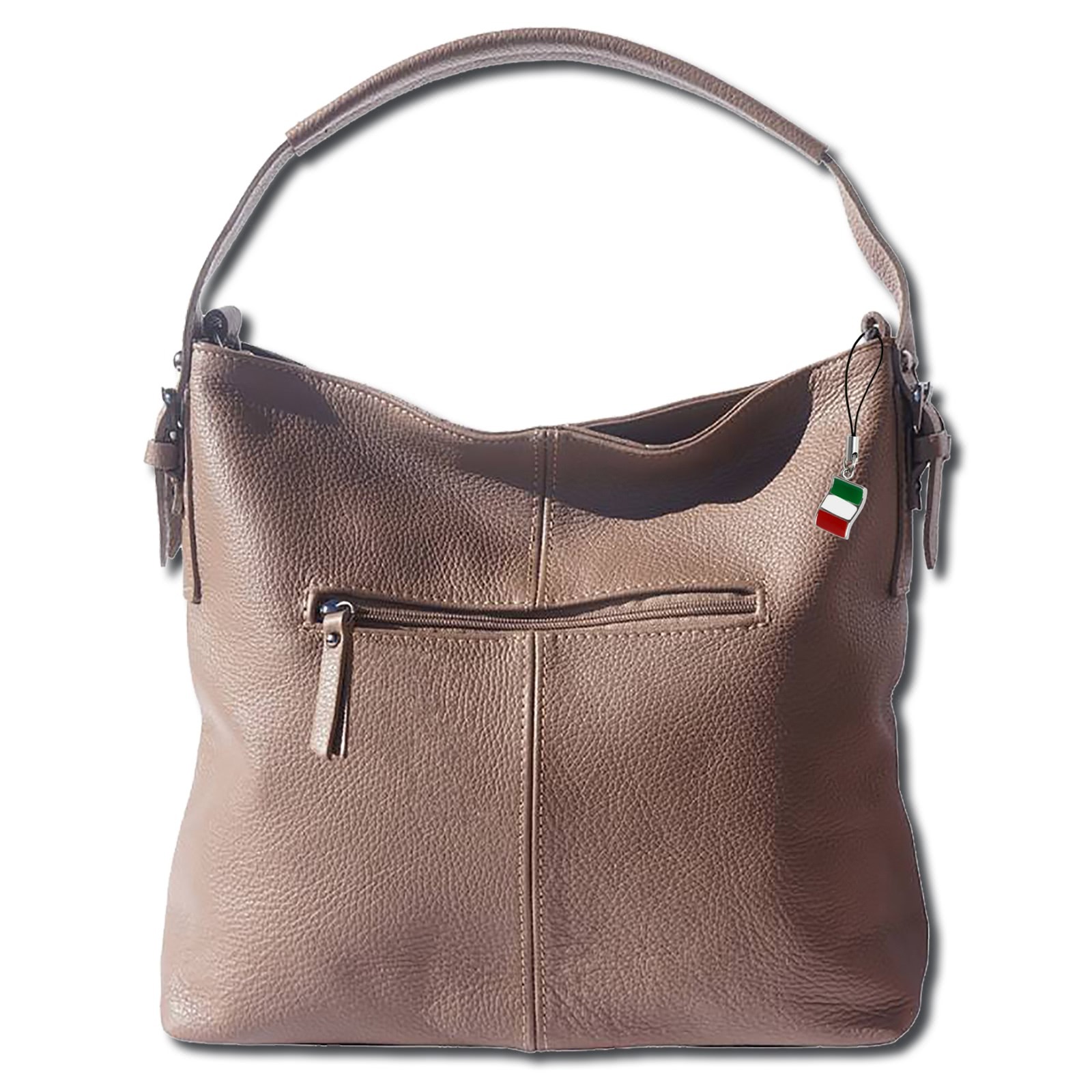 Florence legere Echtleder Hobo Bag Damen braun taupe OTF110C