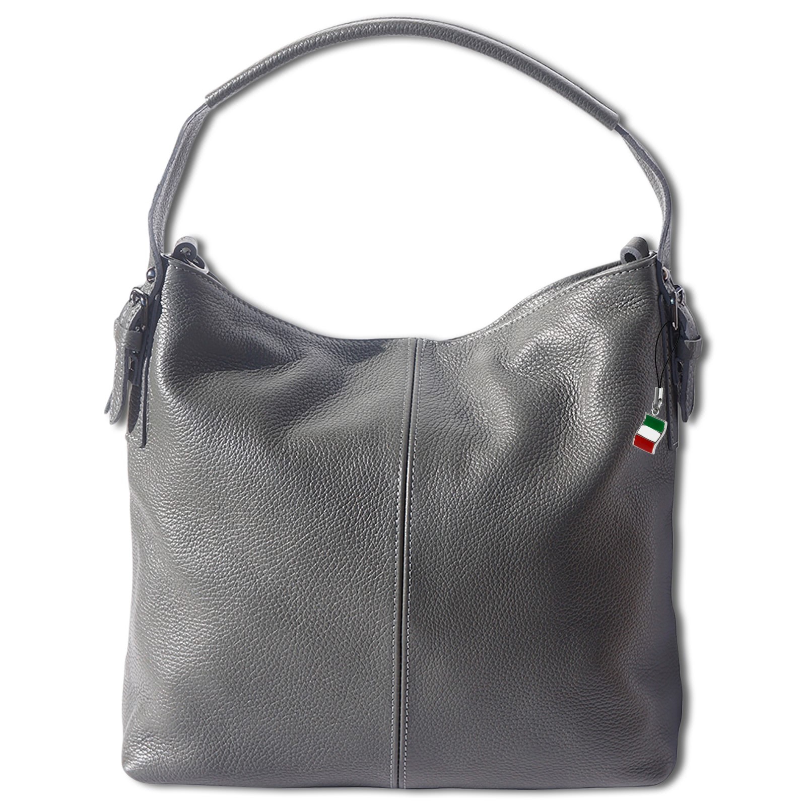 Florence legere Echtleder Hobo Bag Damen grau OTF110K