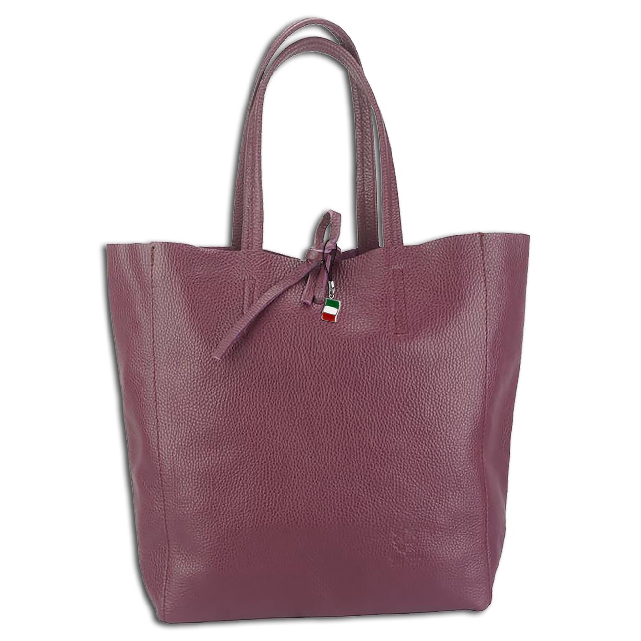 Florence ital. Shopper Echtleder Damen Business bordeaux OTF112D