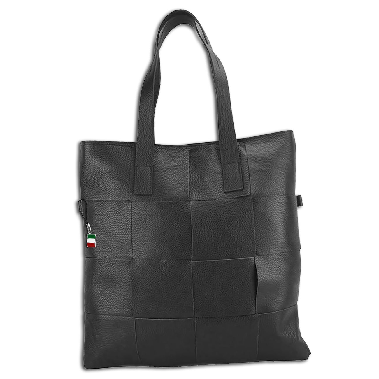 Florence Henkeltasche Schultertasche Tote Bag echtes Leder schwarz OTF116S