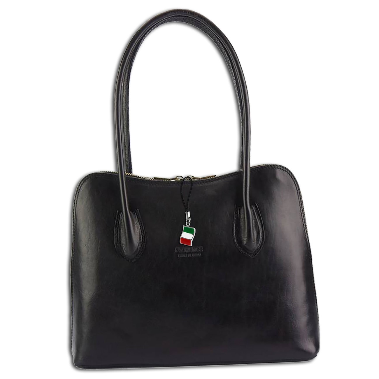Florence edle Businesstasche Henkeltasche Leder schwarz OTF117S