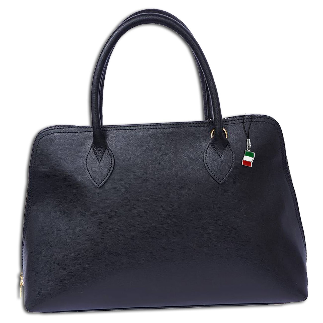 Florence edle Businesstasche Henkeltasche Leder schwarz OTF119S