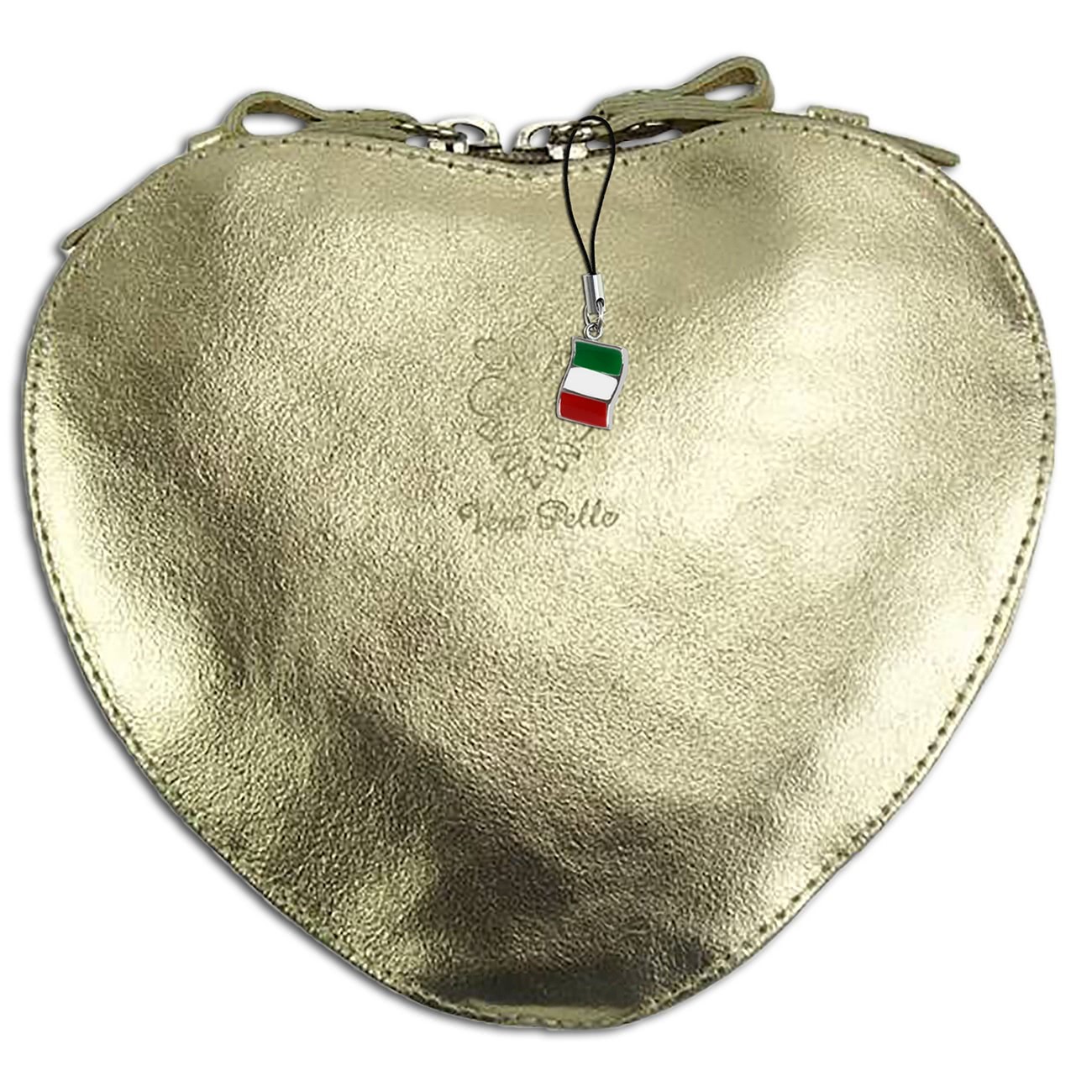 Florence herzförmige Damen echtes Leder Handtasche gold OTF121Y