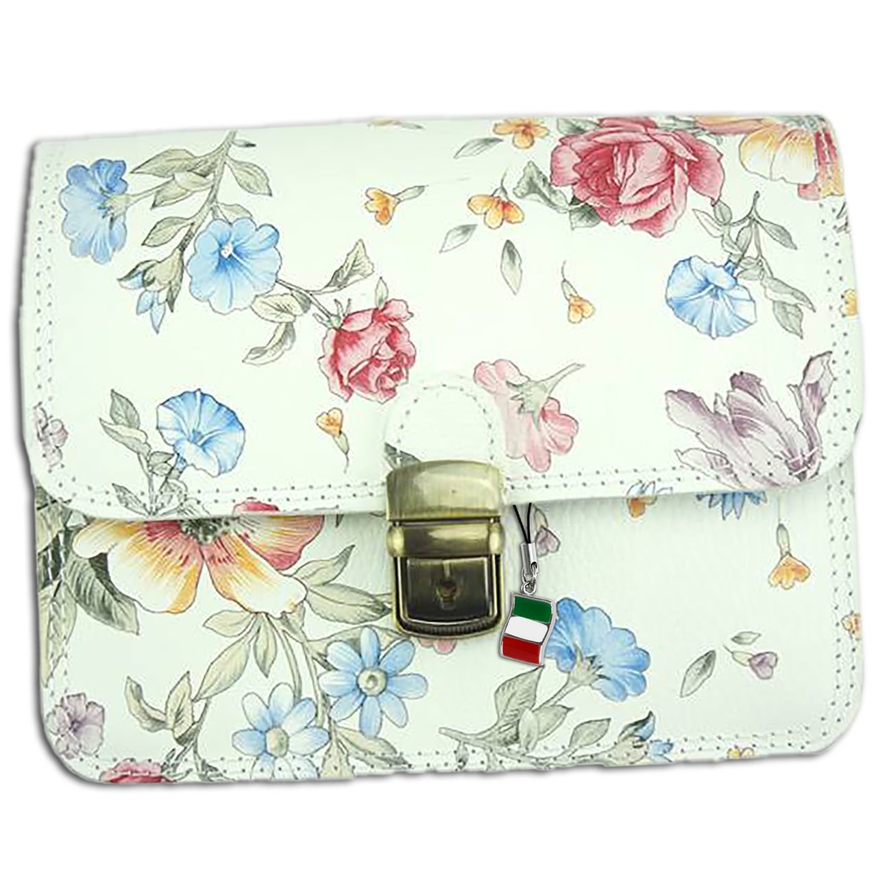 Florence Damen Handtasche Satteltasche Leder mehrfarbig OTF124F
